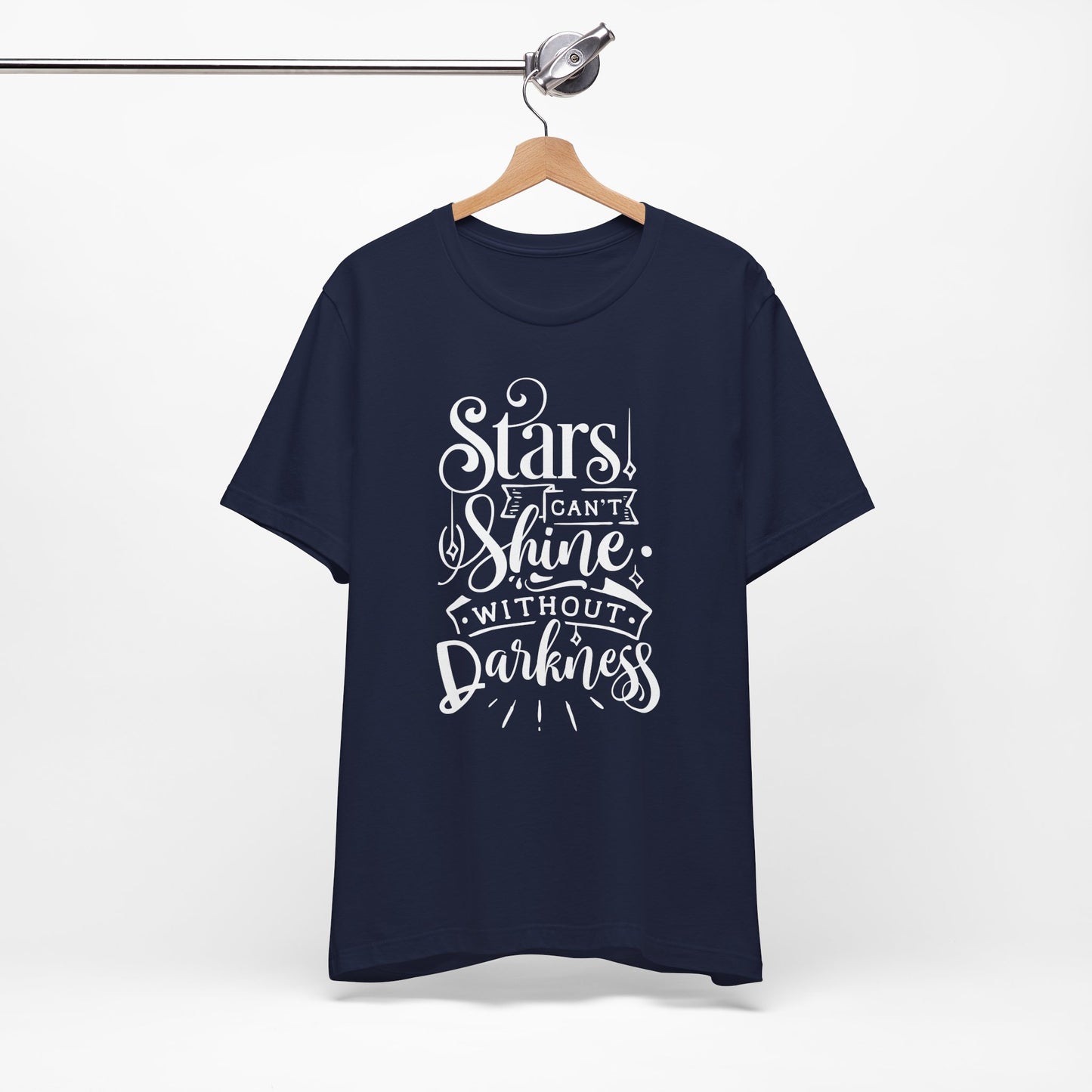 Stars Can't Shine Without Darkness Unisex Jersey Short Sleeve Tee