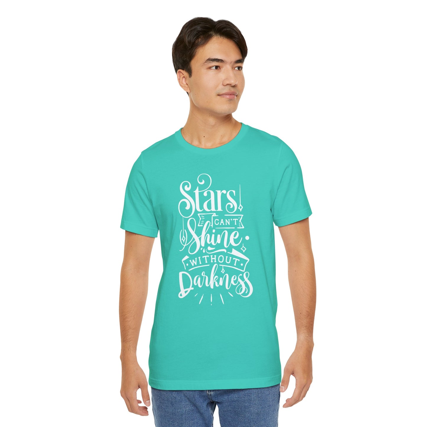 Stars Can't Shine Without Darkness Unisex Jersey Short Sleeve Tee
