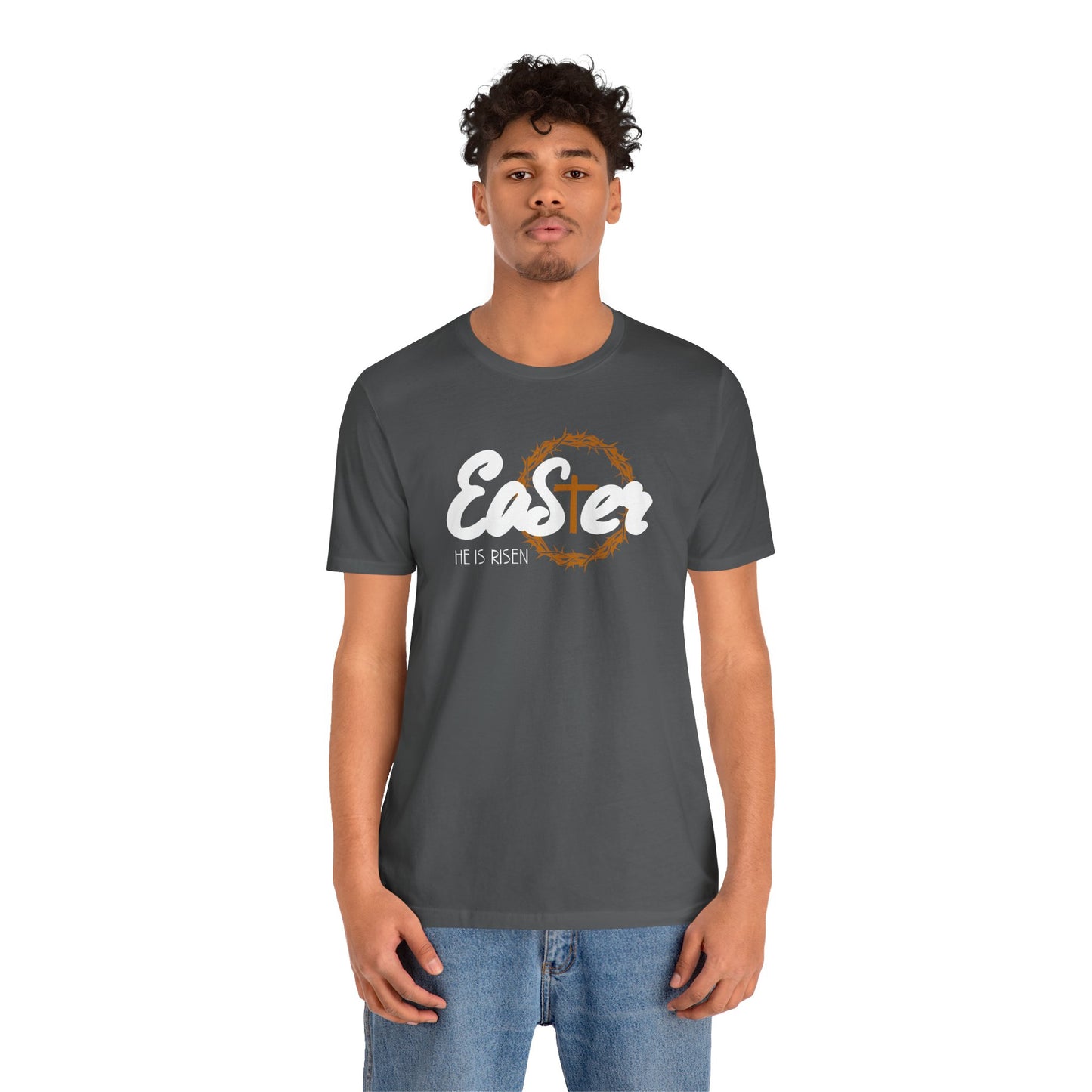 Easter He Is Risen Unisex Jersey Short Sleeve Tee