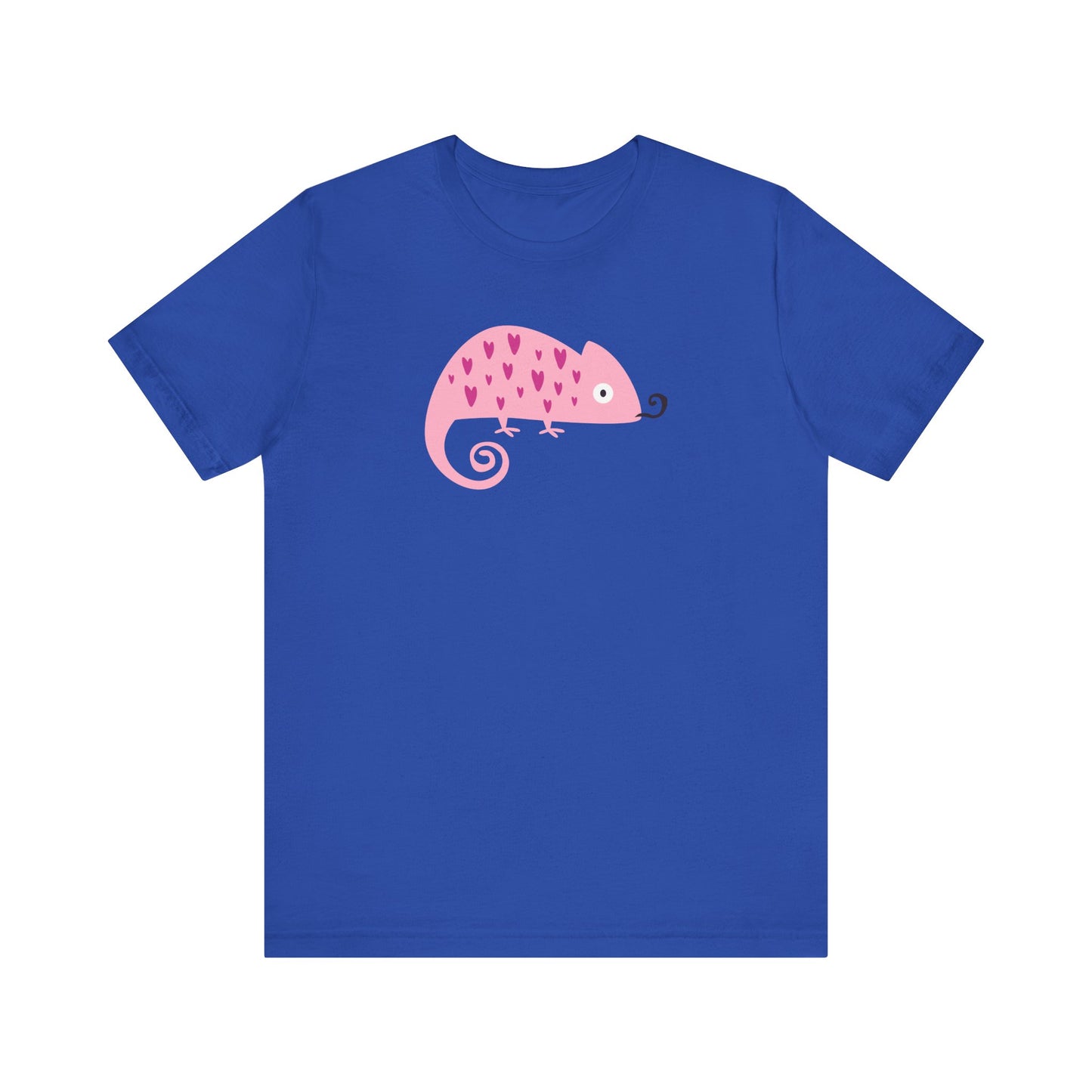 Pink Chameleon Love Heartfelt Charm Unisex Jersey Short Sleeve Tee