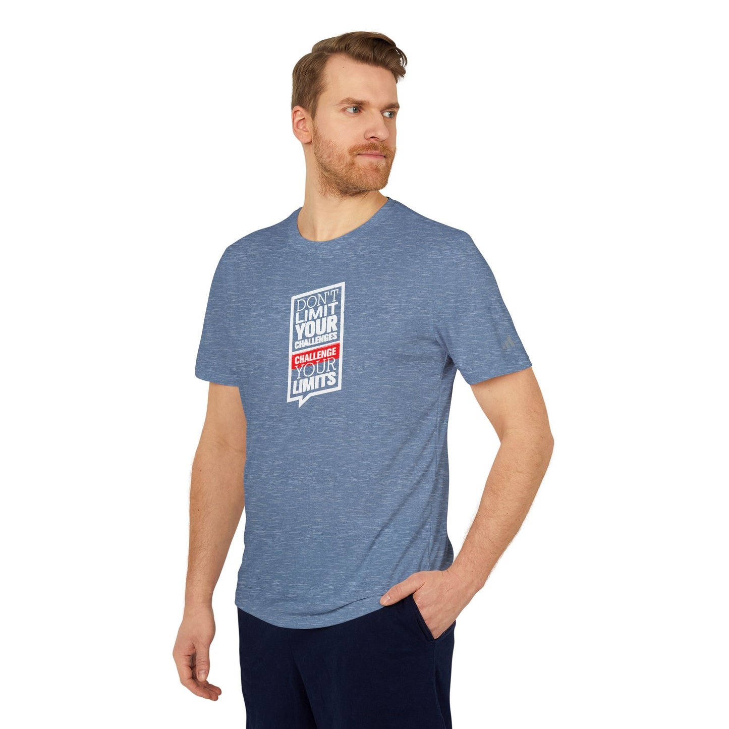 Don't Limit Your Challenges Challenge Your Limits Adidas Unisex Believe Sport T-Shirt