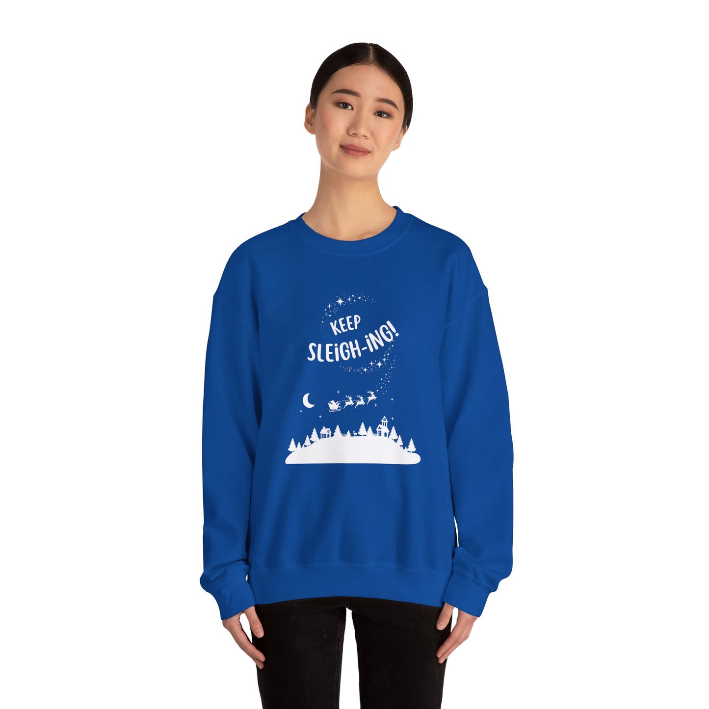 Unisex Heavy Blend Crewneck Sweatshirt Keep Sleighing π
β¨