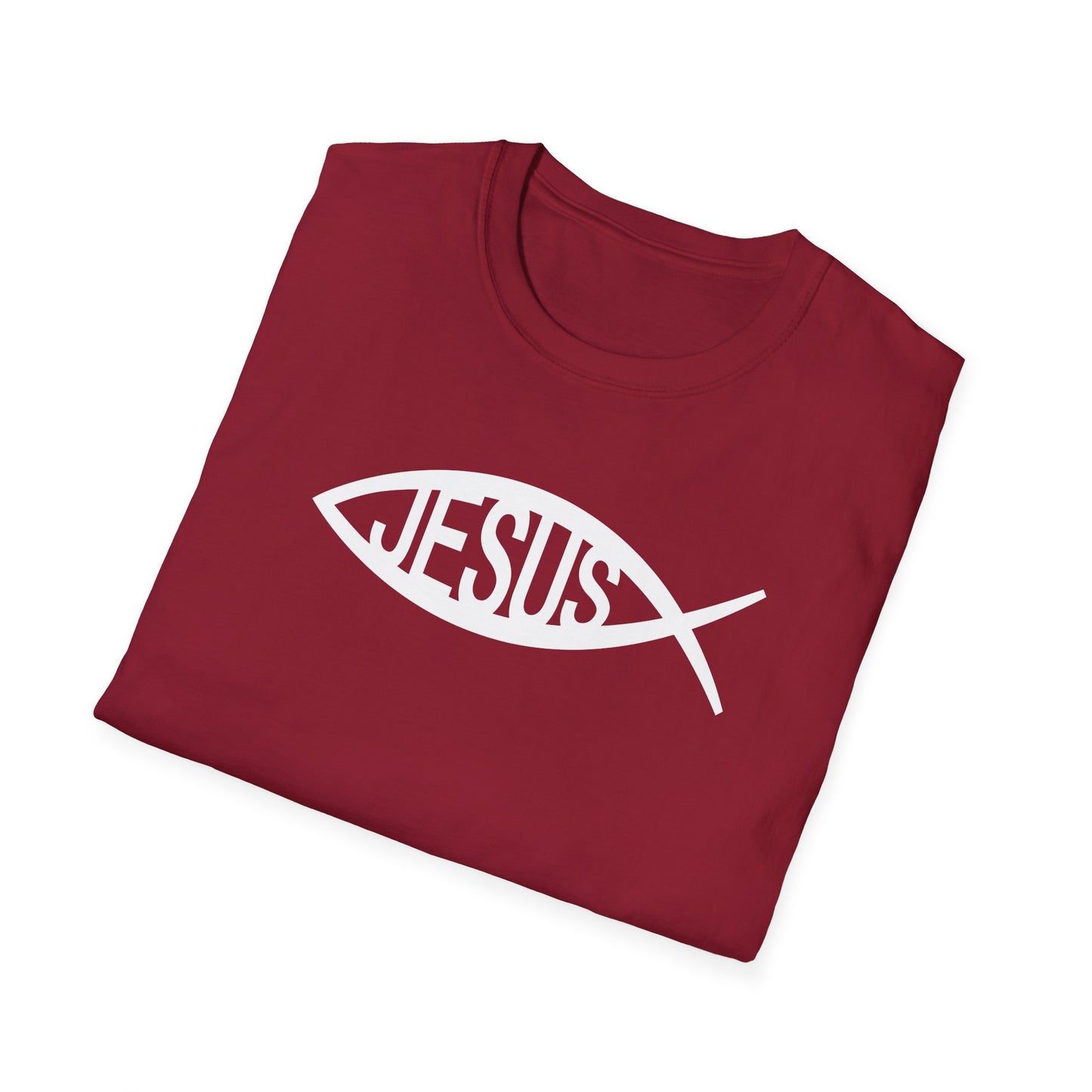 Jesus Fish Ichthys Softstyle T-Shirt