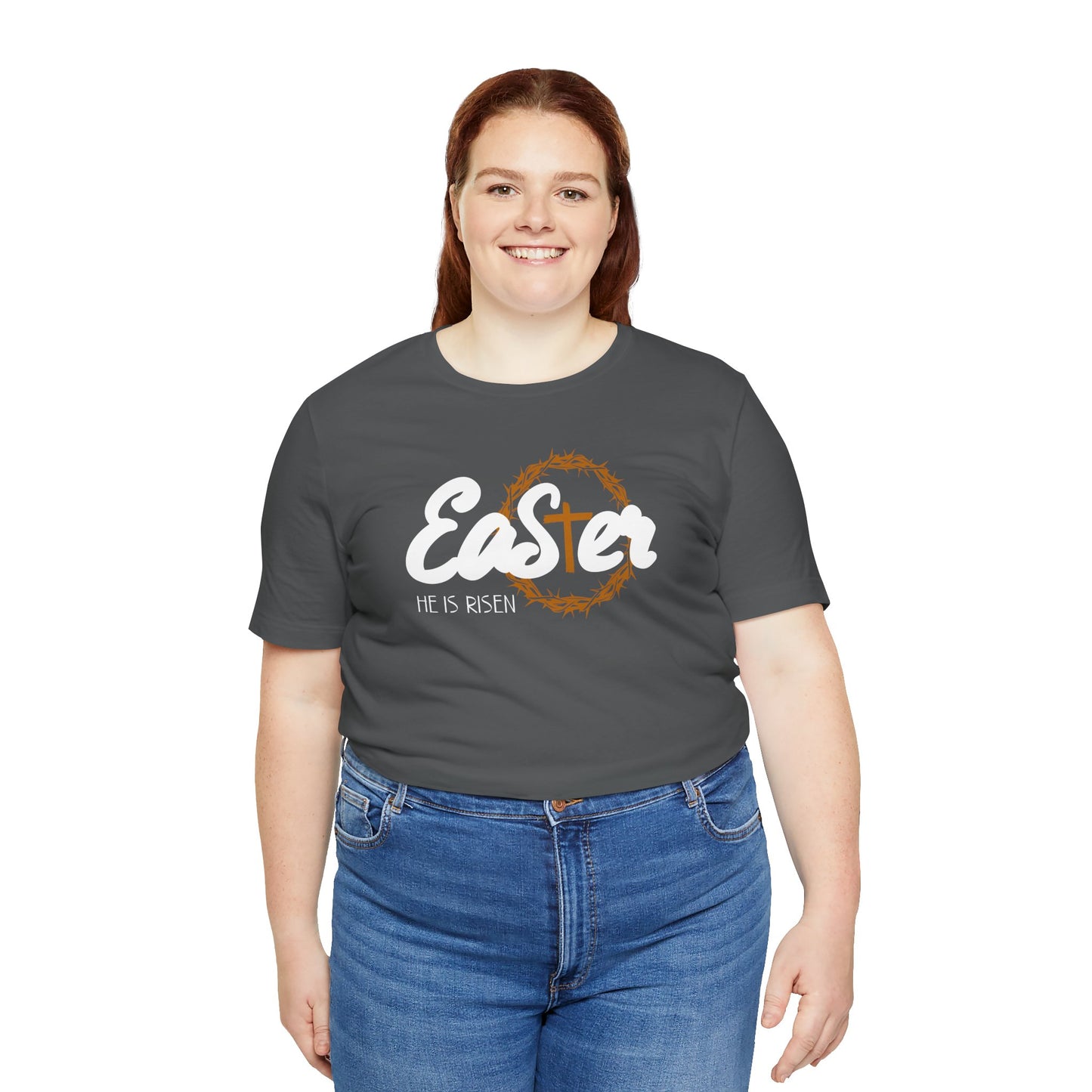 Easter He Is Risen Unisex Jersey Short Sleeve Tee