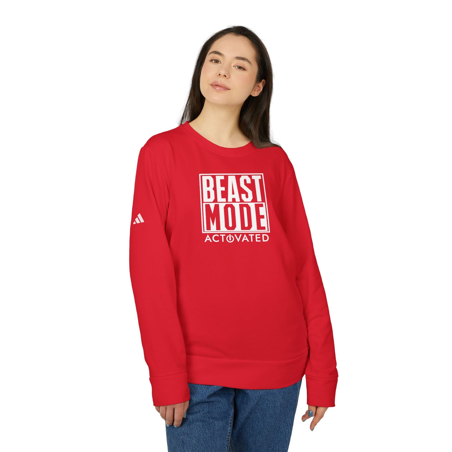 Beast Mode Activated Adidas Unisex Cozy Fleece Sweatshirt