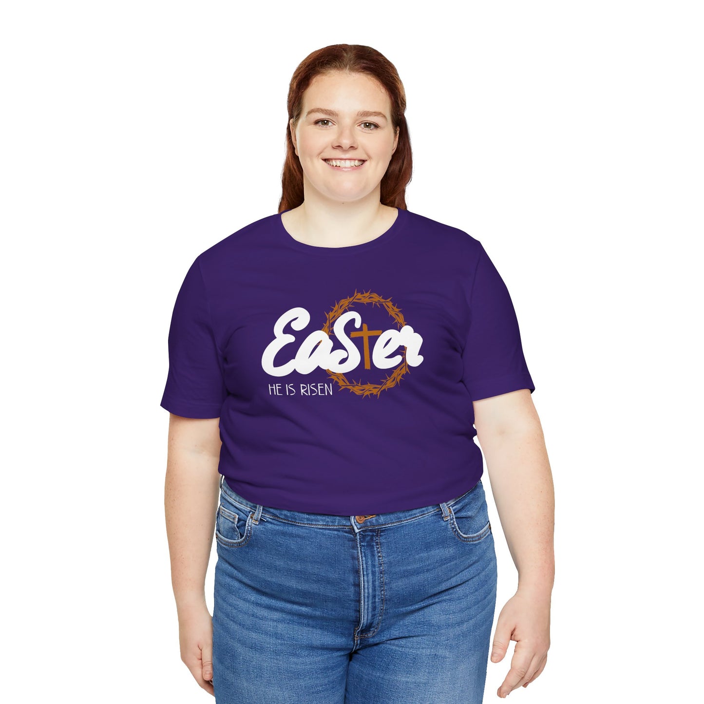 Easter He Is Risen Unisex Jersey Short Sleeve Tee