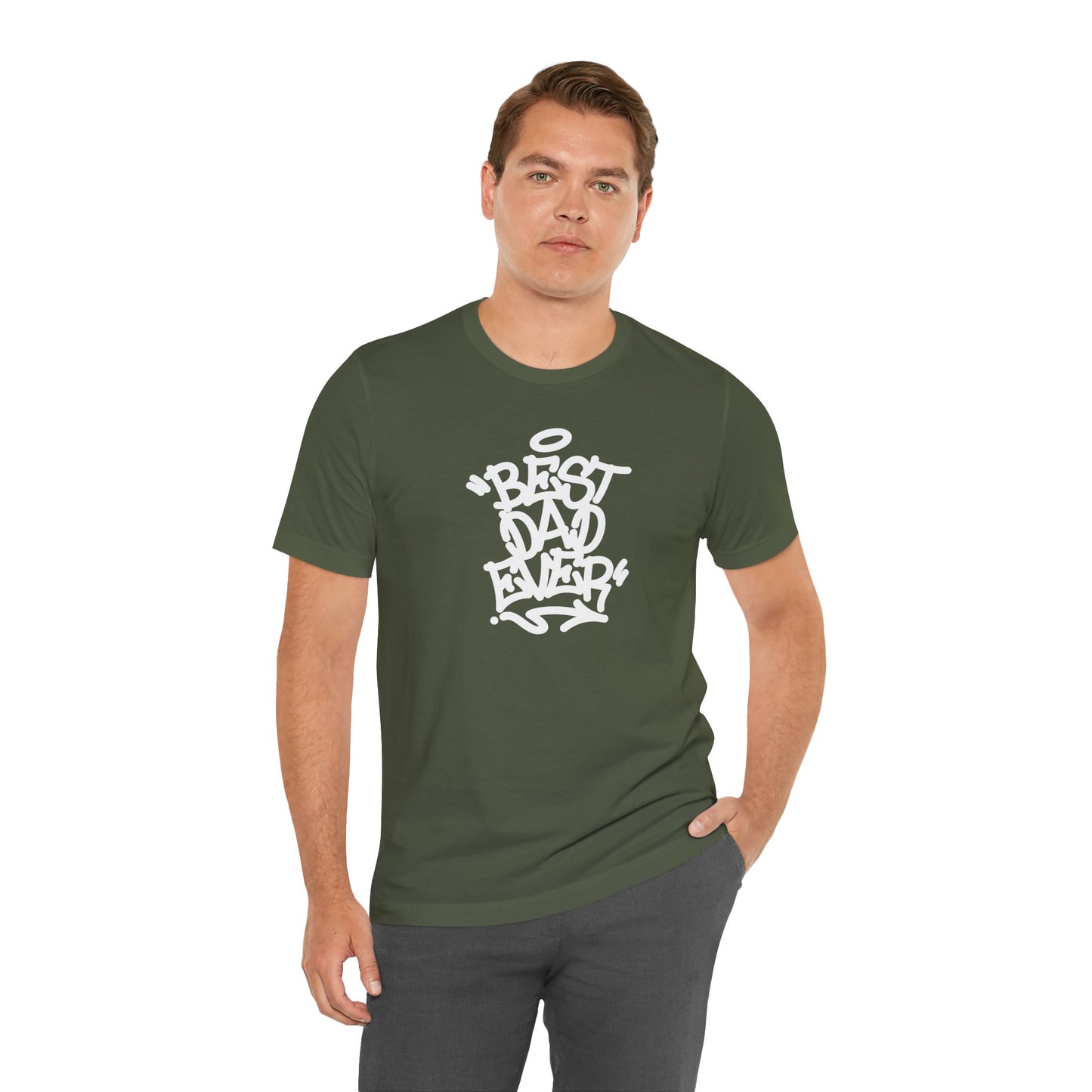 Best Dad Ever Men's Jersey Short Sleeve Tee