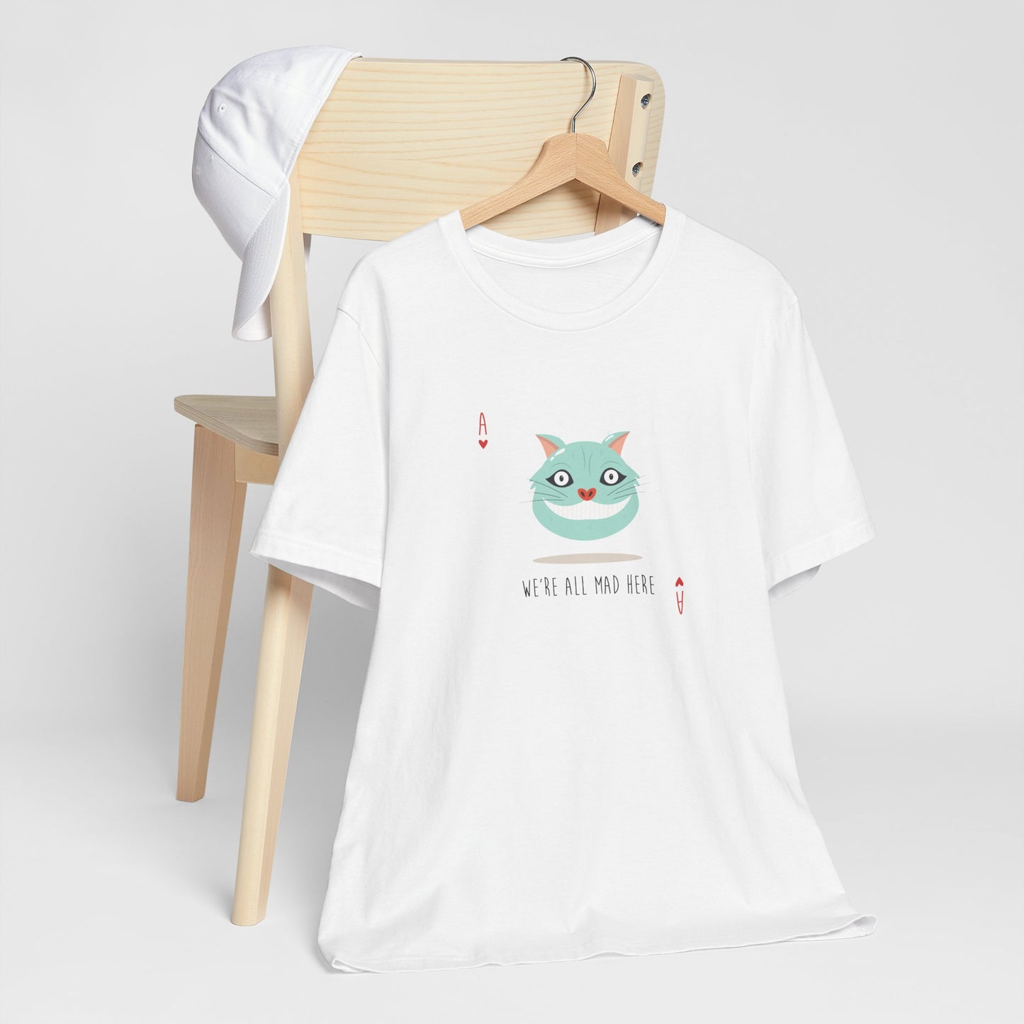 We're All Mad Here Alice In Wonderland Inspired Unisex Jersey Short Sleeve Tee