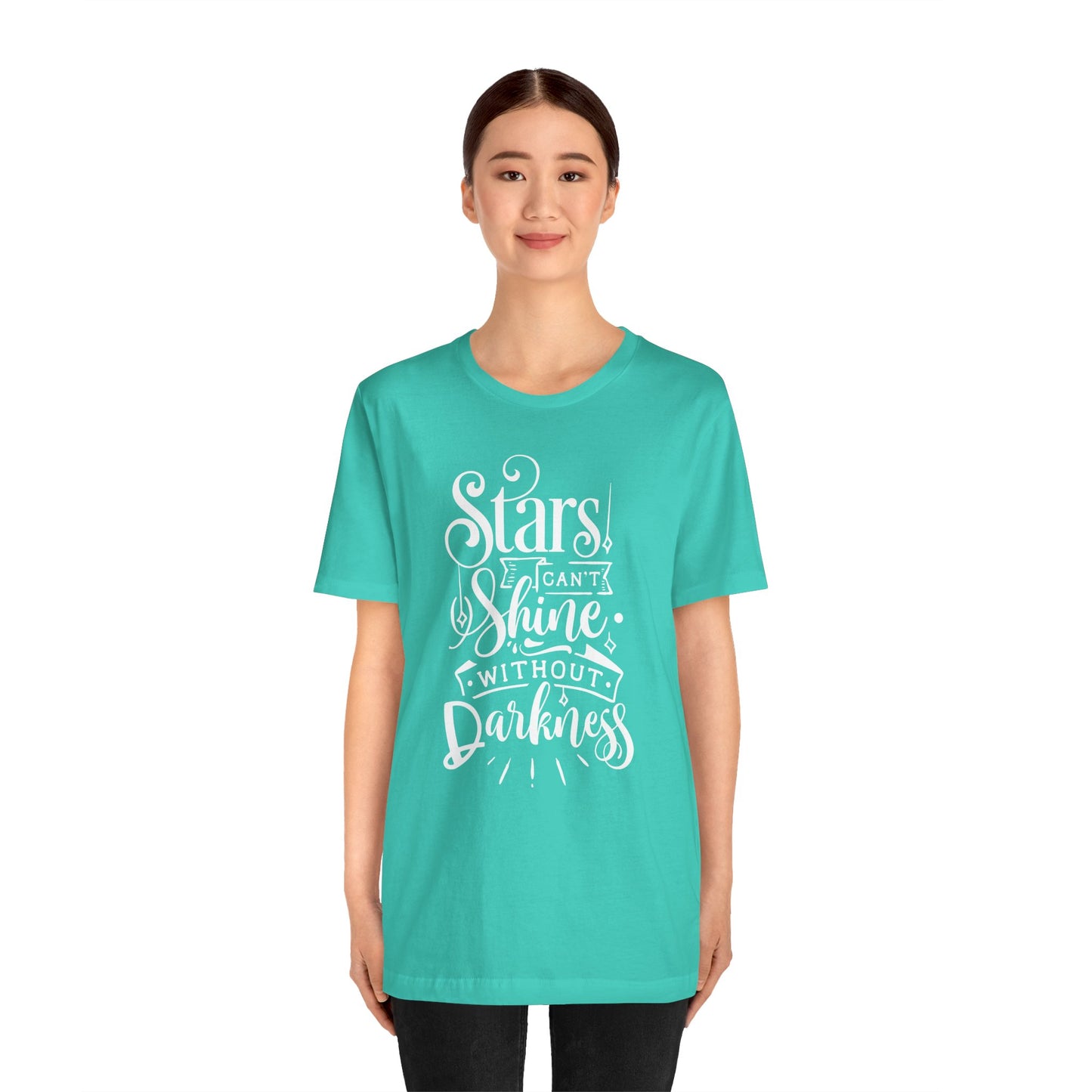 Stars Can't Shine Without Darkness Unisex Jersey Short Sleeve Tee