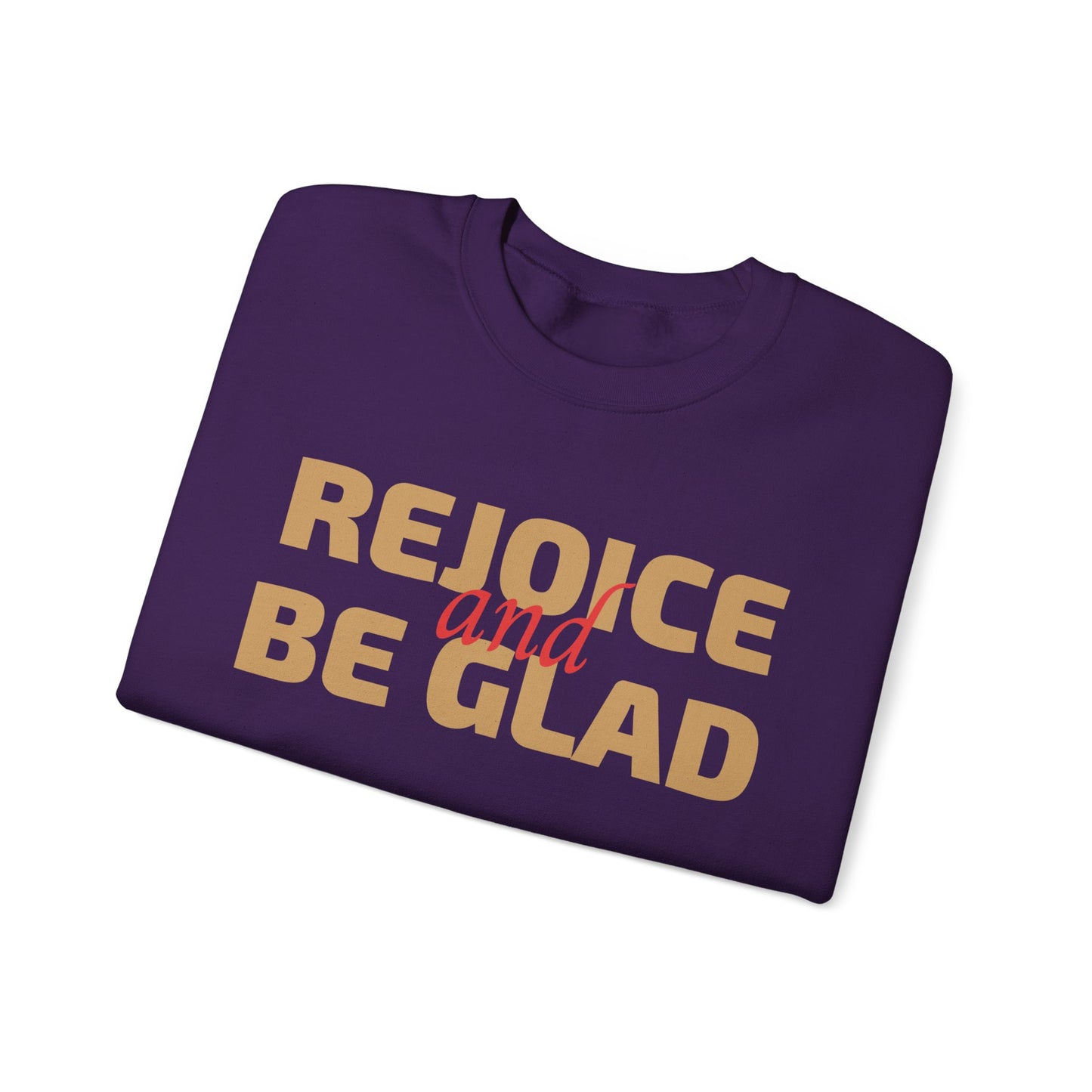 Unisex Heavy Blend Crewneck Sweatshirt Rejoice and Be Glad πβ¨