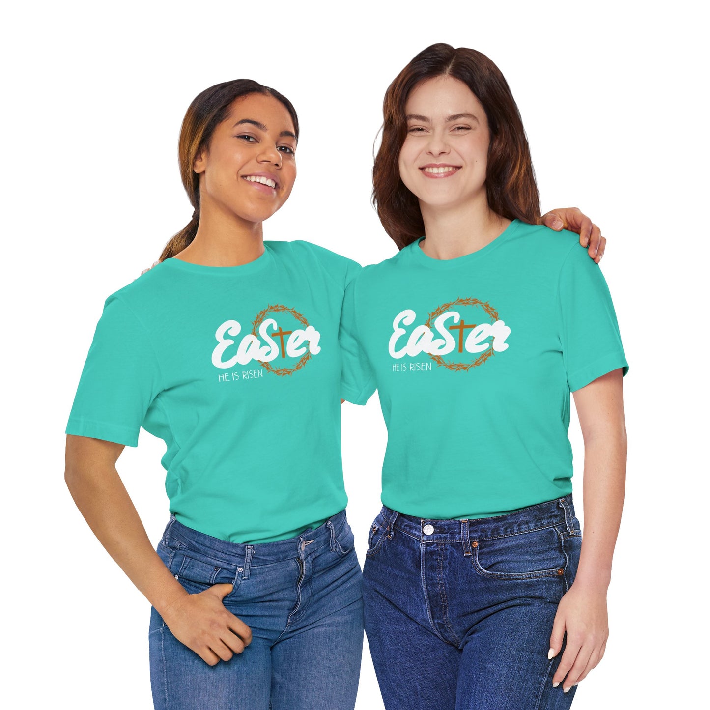 Easter He Is Risen Unisex Jersey Short Sleeve Tee