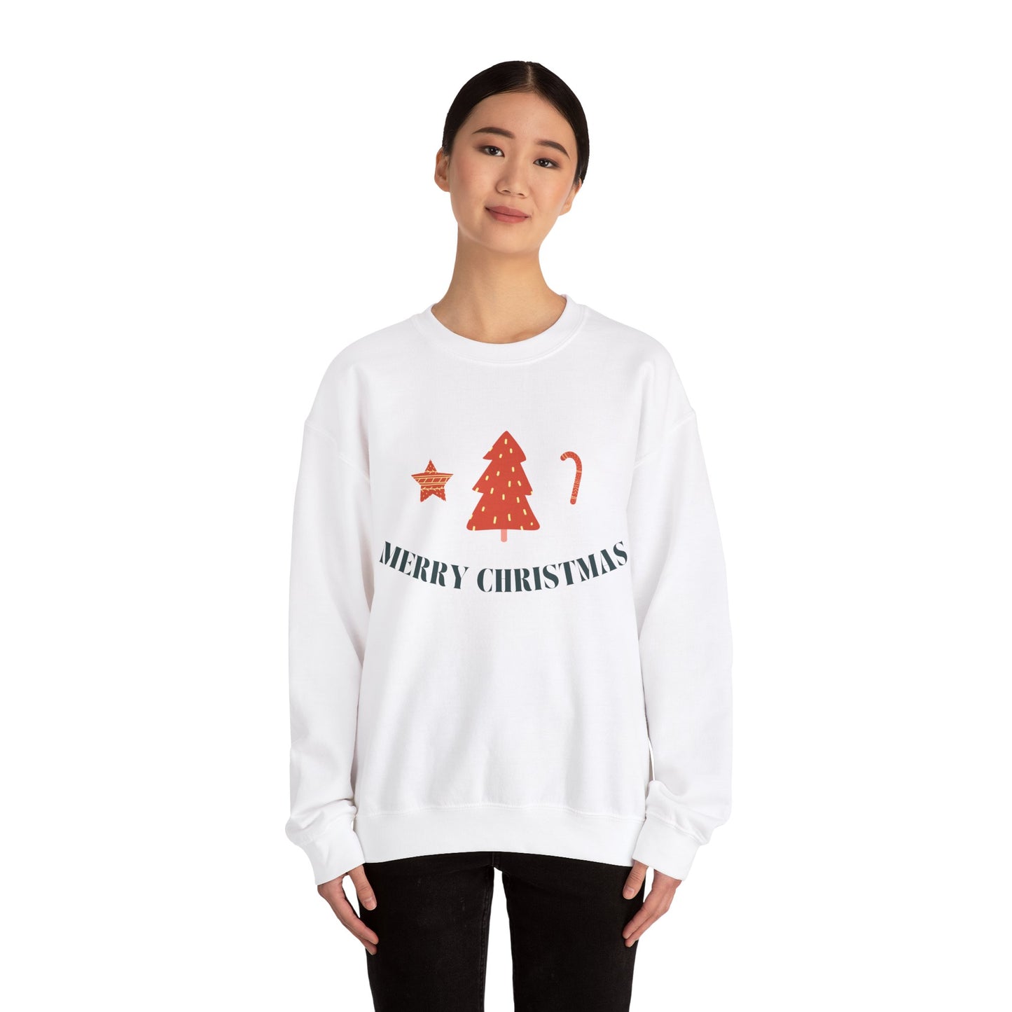 Unisex Heavy Blend Crewneck Sweatshirt Merry Christmas Collage πβ¨β€οΈ