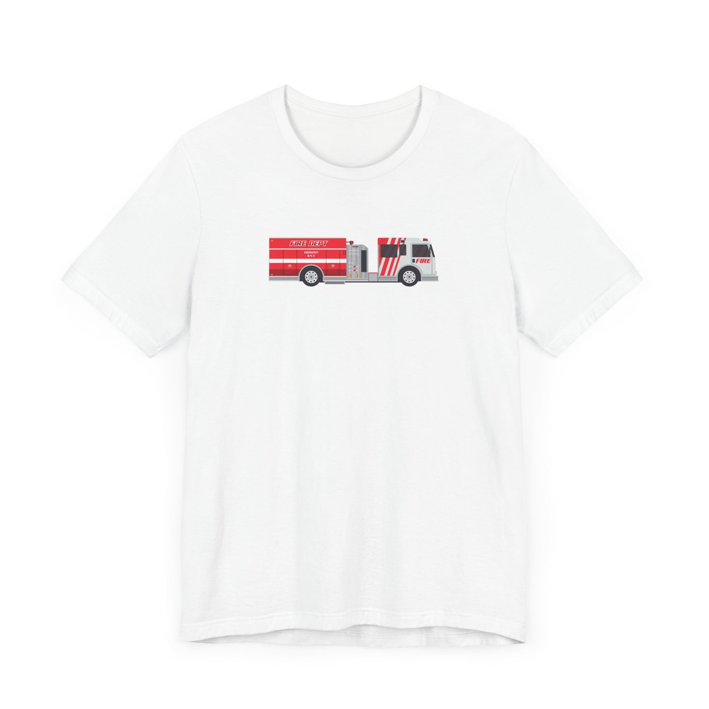 Unisex Jersey Short Sleeve Tee Fire Department Pumper Truck