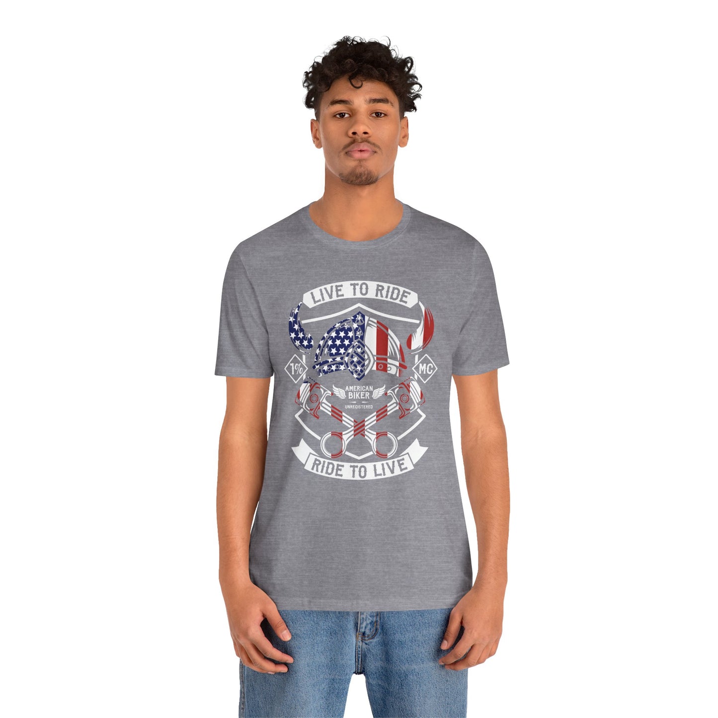 Live To Ride Ride To Live 1% MC Unisex Jersey Short Sleeve Tee