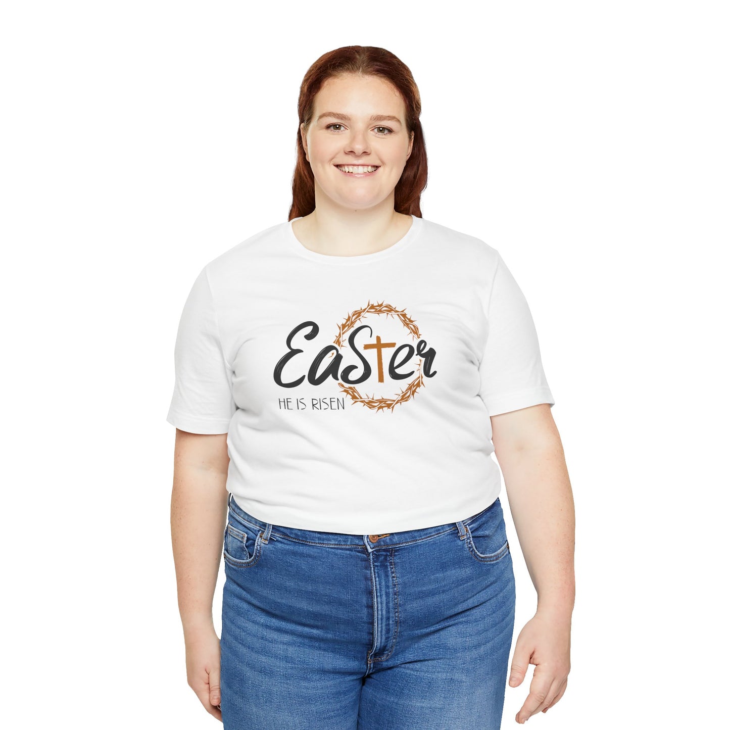 Easter He Is Risen Unisex Jersey Short Sleeve Tee