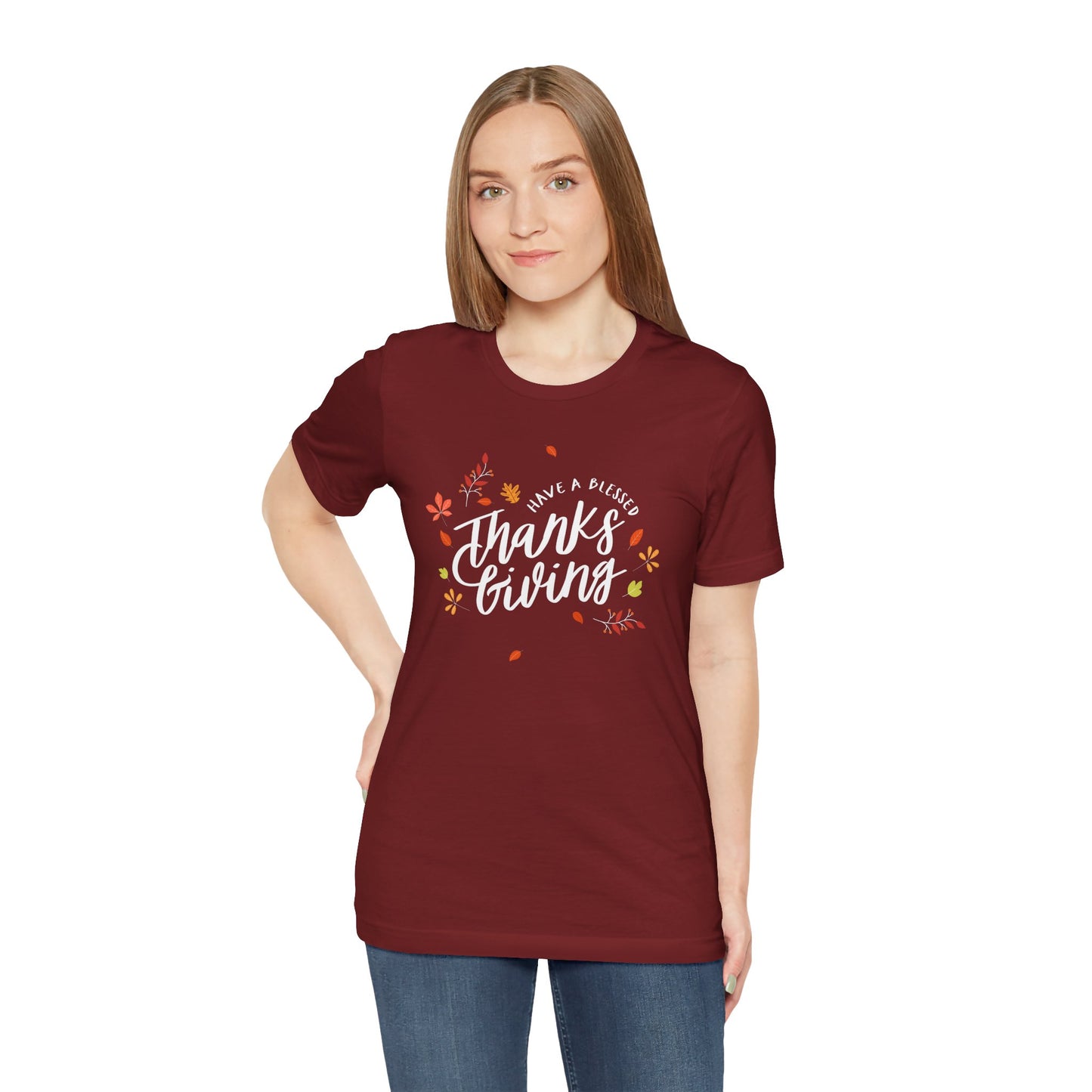 Have A Blessed Thanksgiving Unisex Jersey Short Sleeve Tee