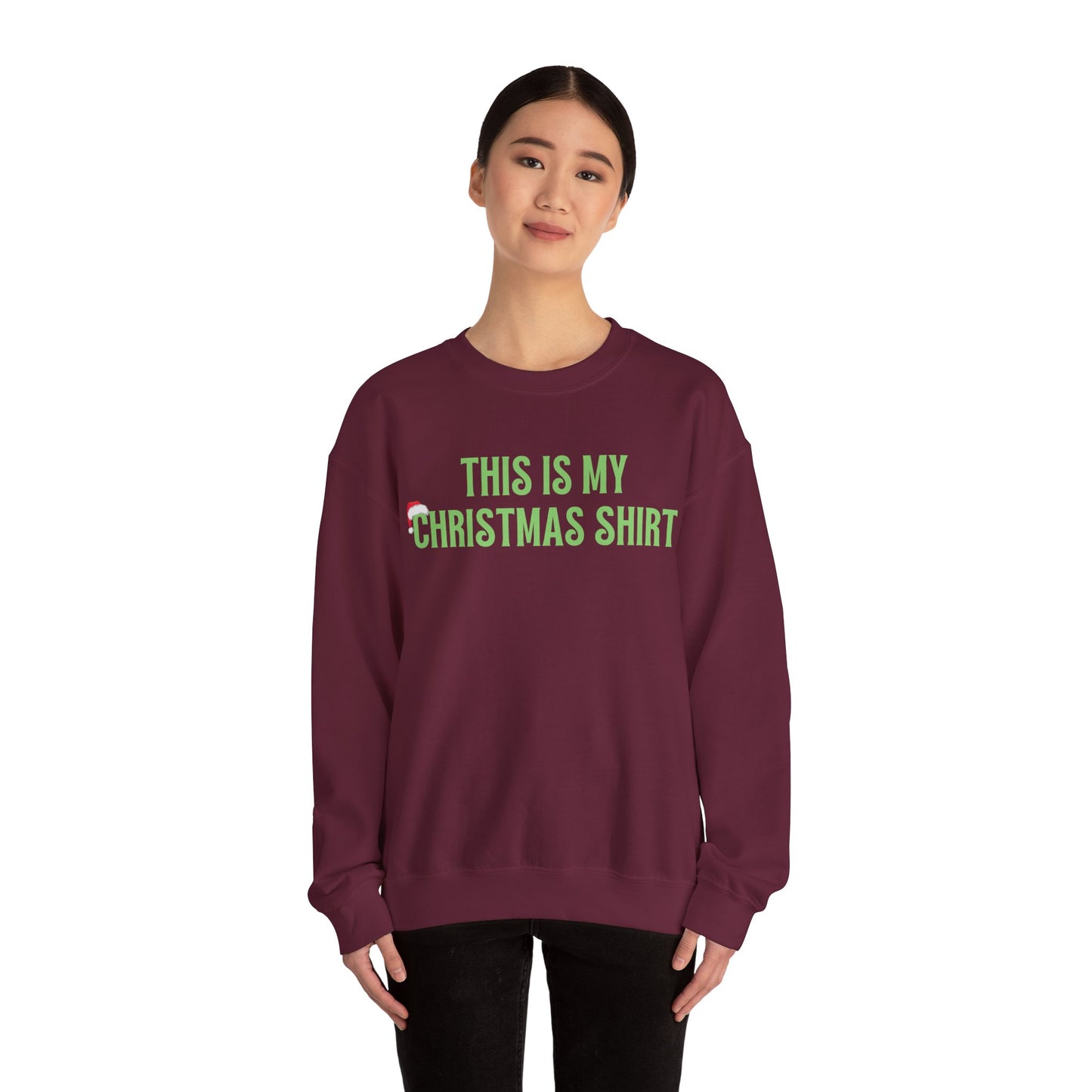Unisex Heavy Blend Crewneck Sweatshirt This Is My Christmas Shirt πβ¨