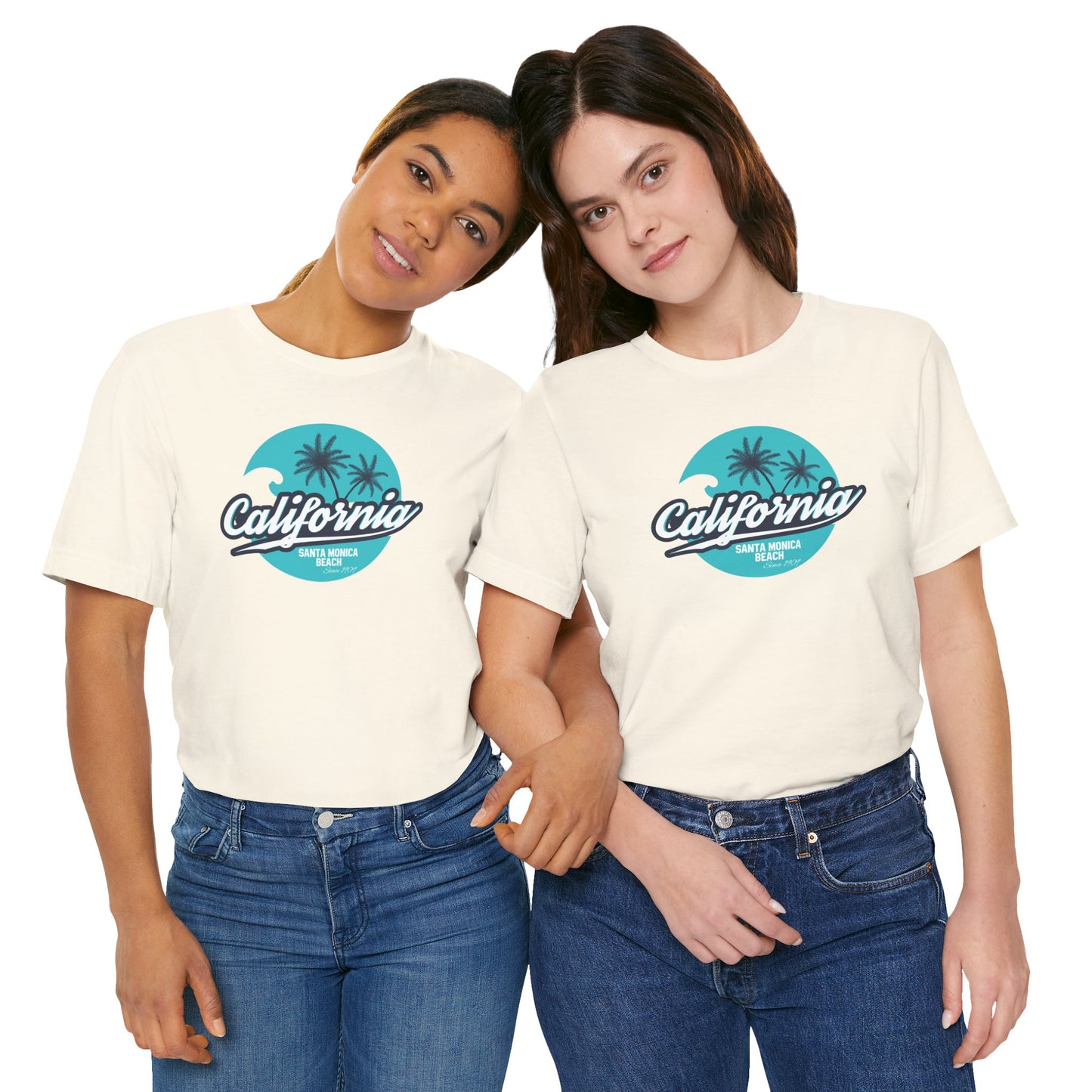 California Santa Monica Beach Unisex Jersey Short Sleeve Tee
