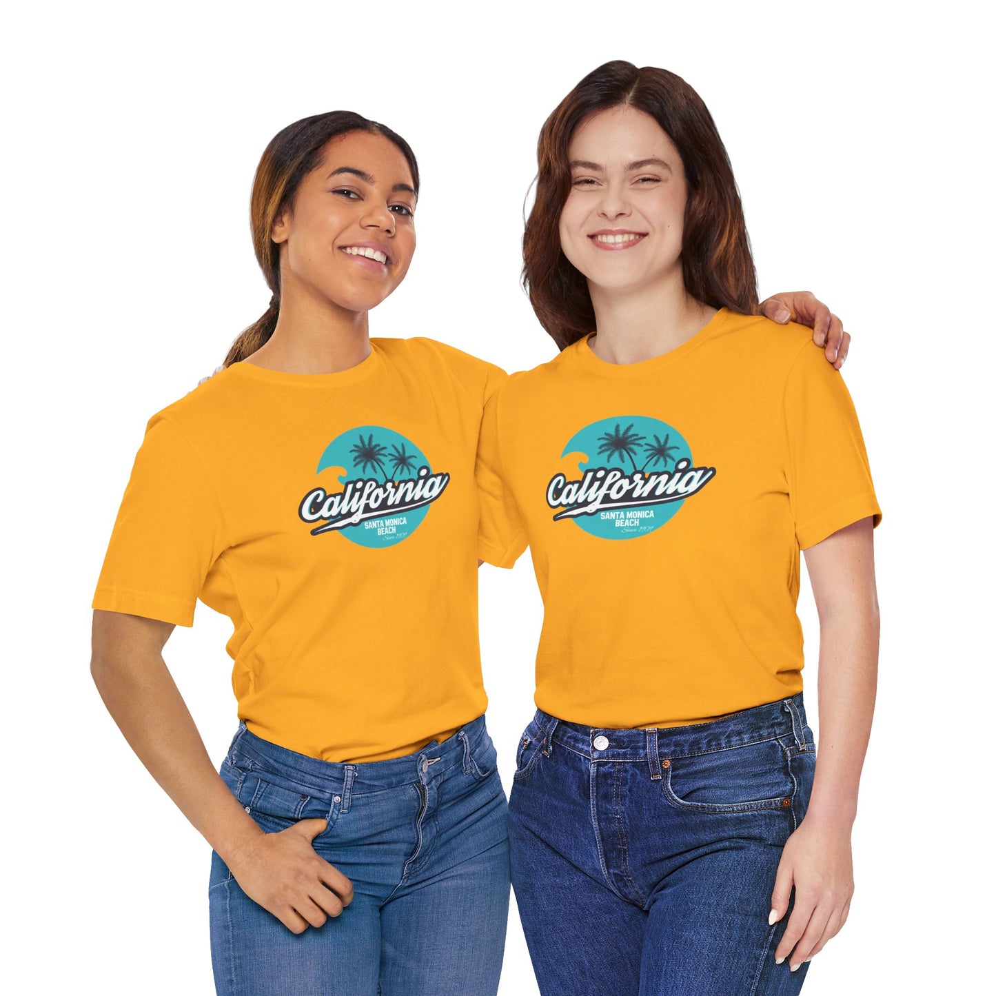California Santa Monica Beach Unisex Jersey Short Sleeve Tee