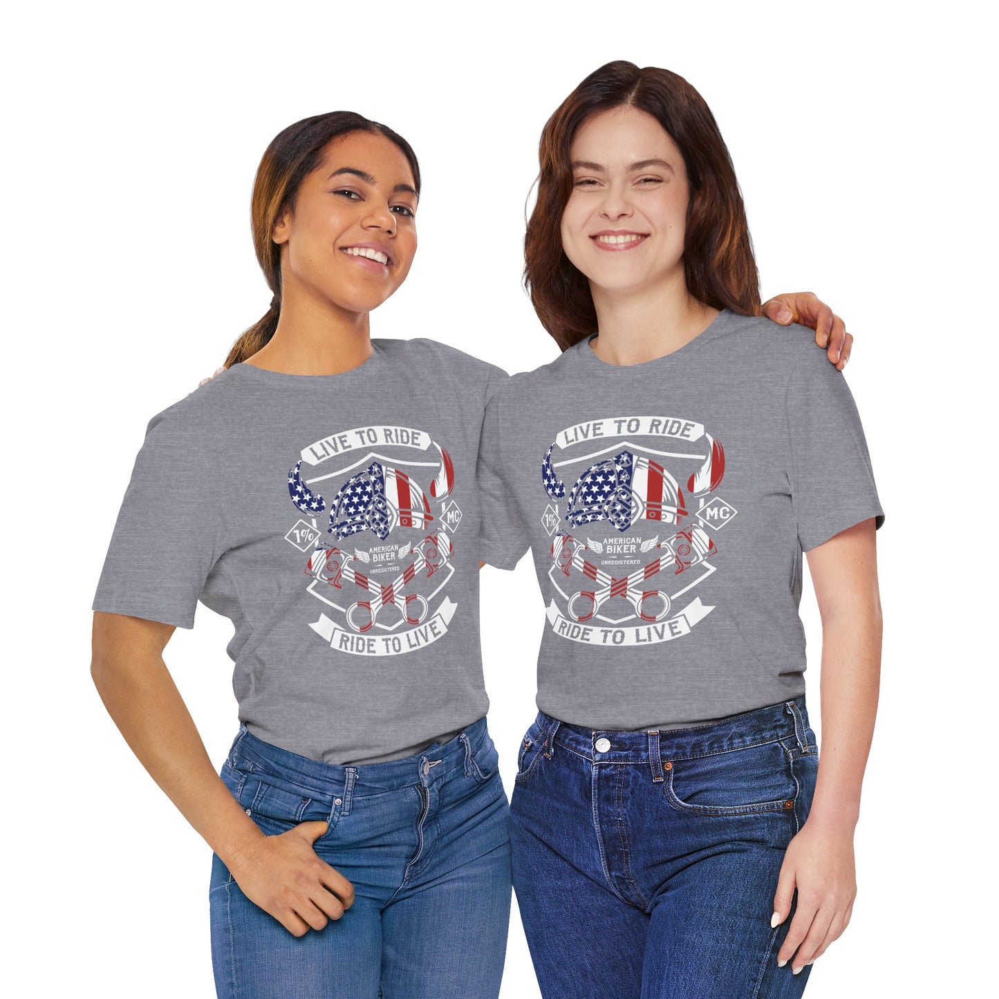 Live To Ride Ride To Live 1% MC Unisex Jersey Short Sleeve Tee