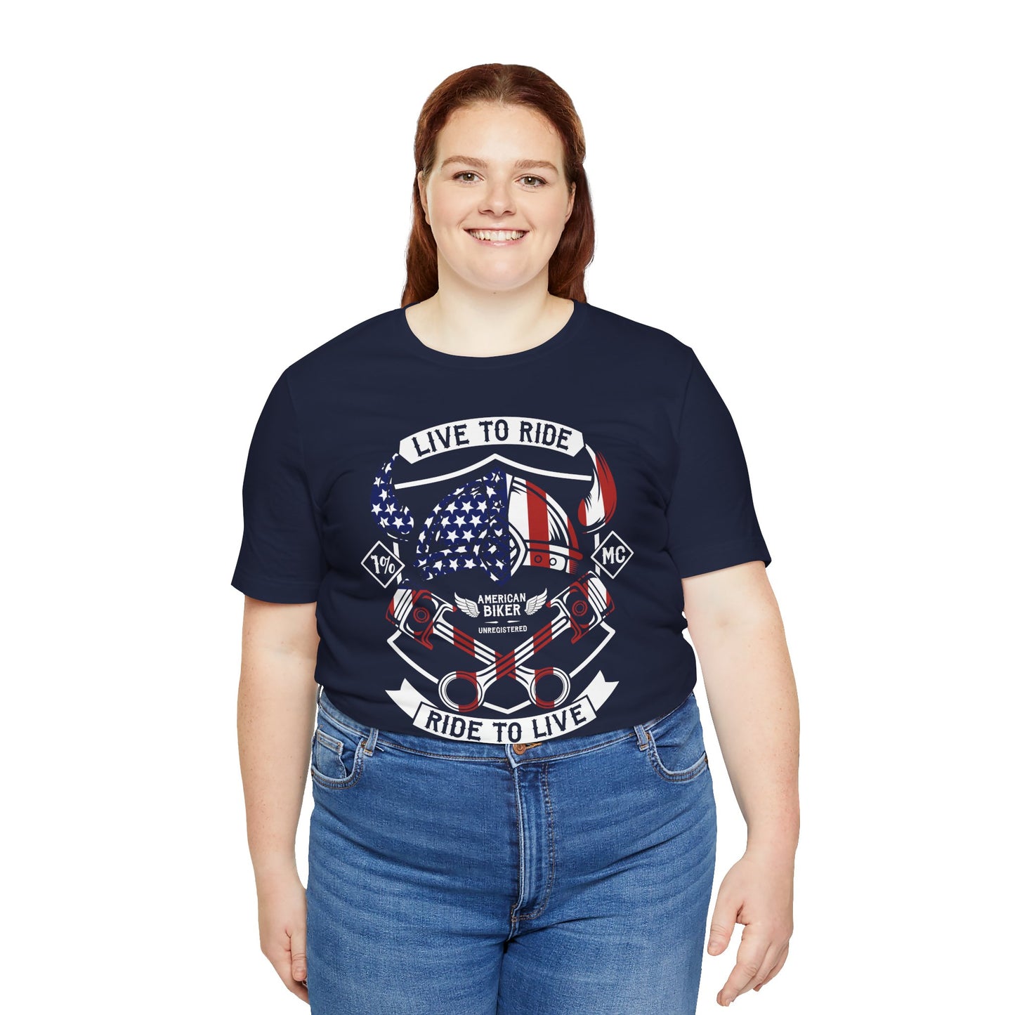 Live To Ride Ride To Live 1% MC Unisex Jersey Short Sleeve Tee