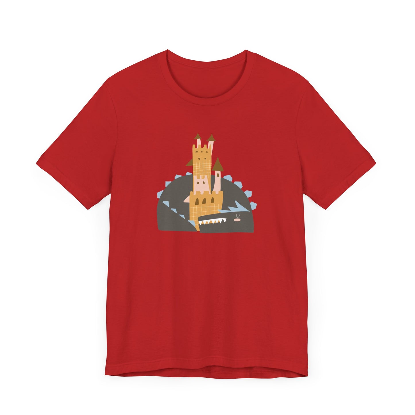 Unisex Jersey Short Sleeve Tee Dragon Dreams Cute Castle Nap