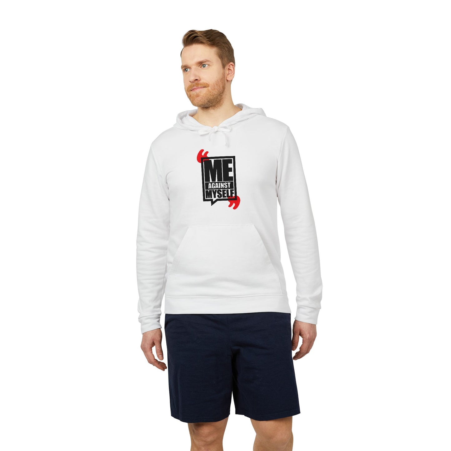 Me Against Myself Adidas Unisex Cozy Fleece Hoodie