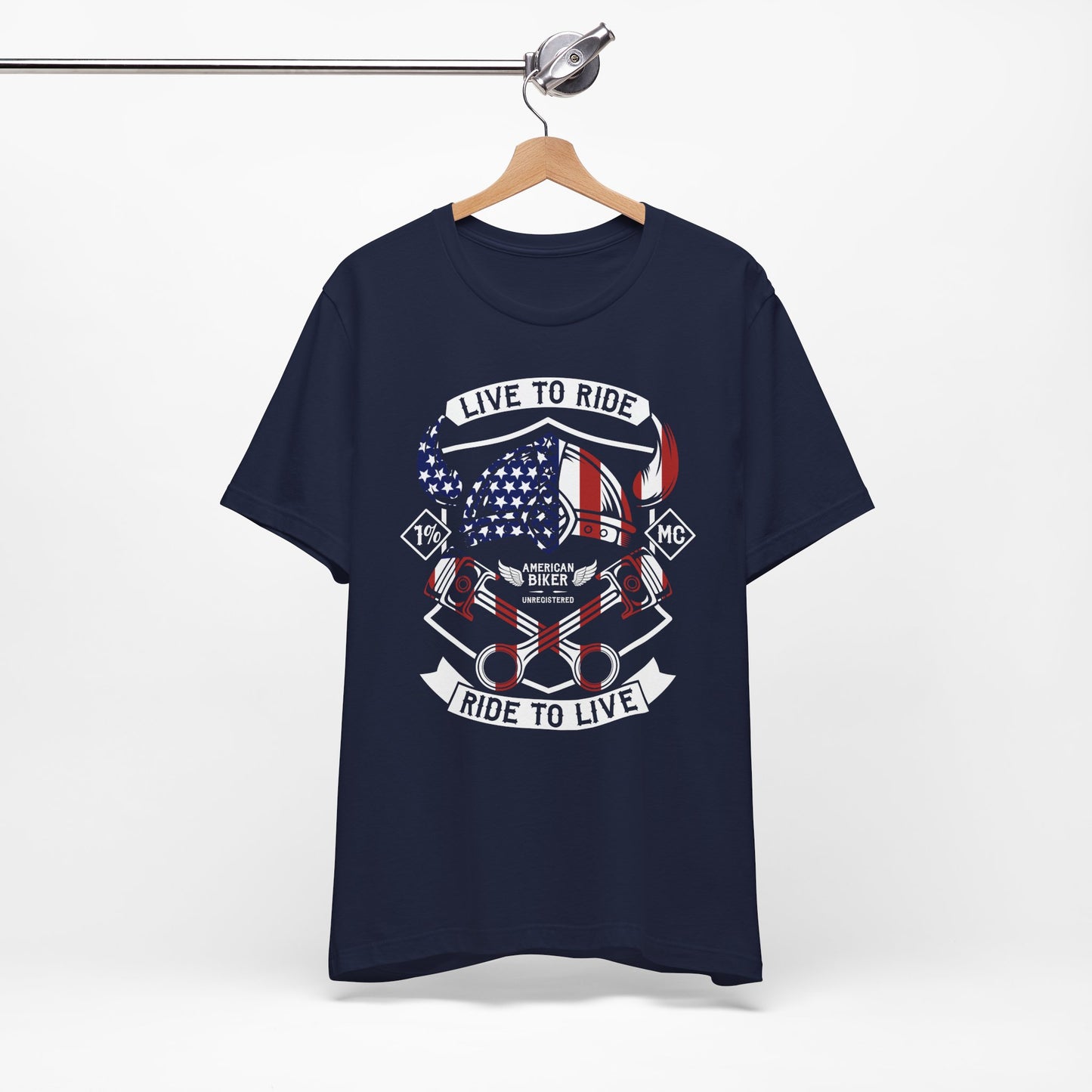 Live To Ride Ride To Live 1% MC Unisex Jersey Short Sleeve Tee