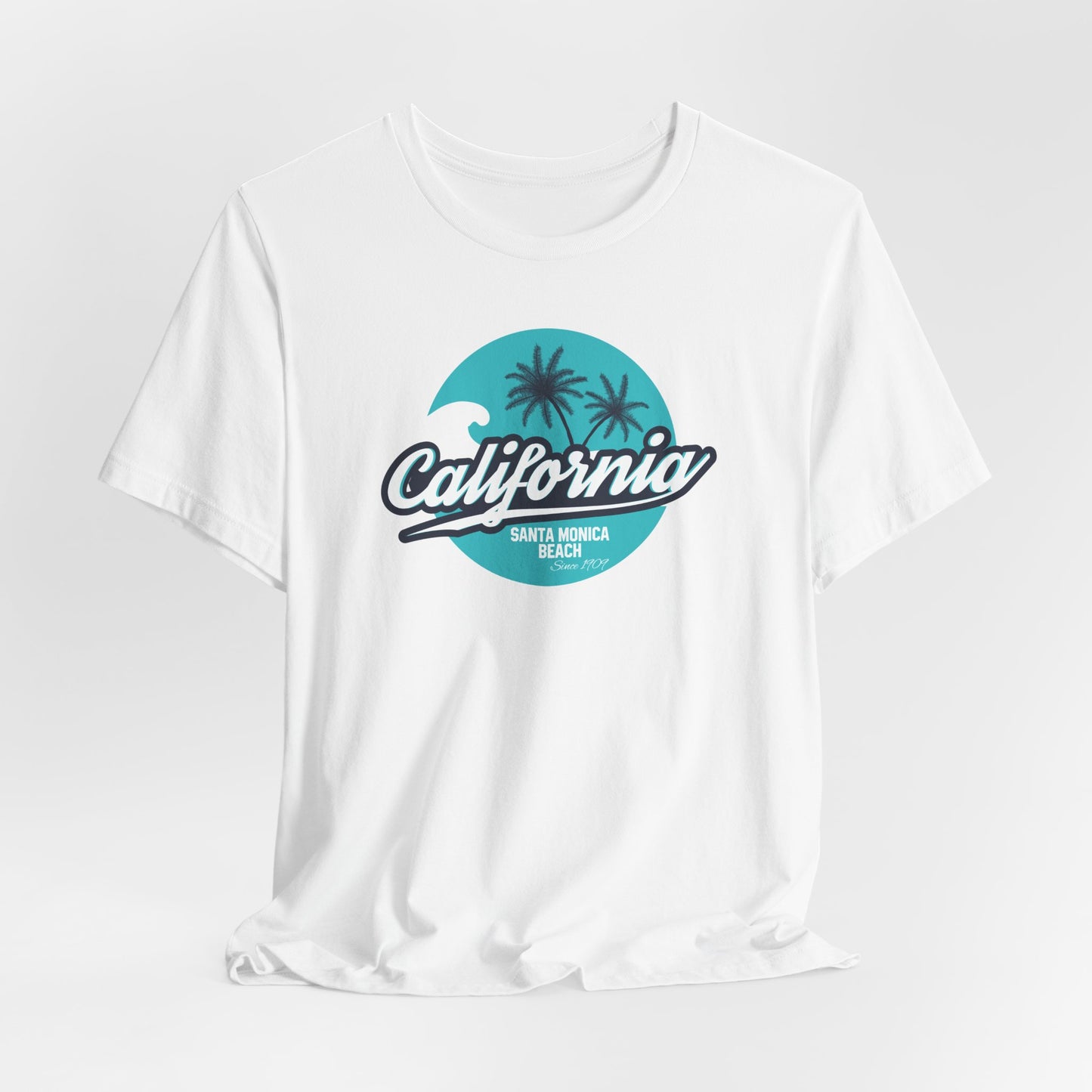 California Santa Monica Beach Unisex Jersey Short Sleeve Tee
