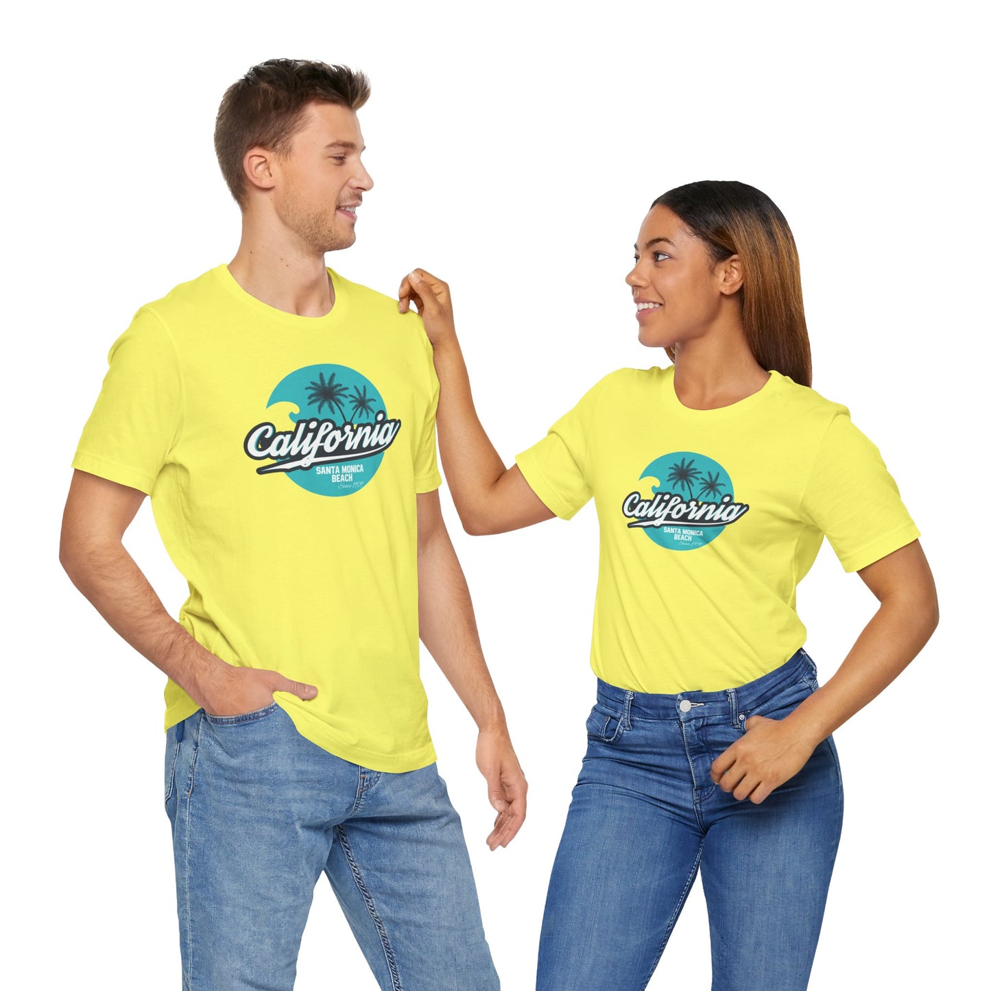 California Santa Monica Beach Unisex Jersey Short Sleeve Tee