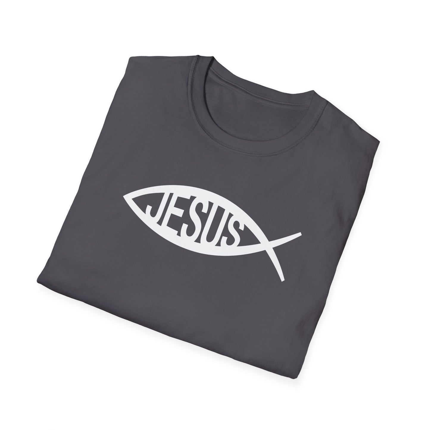 Jesus Fish Ichthys Softstyle T-Shirt