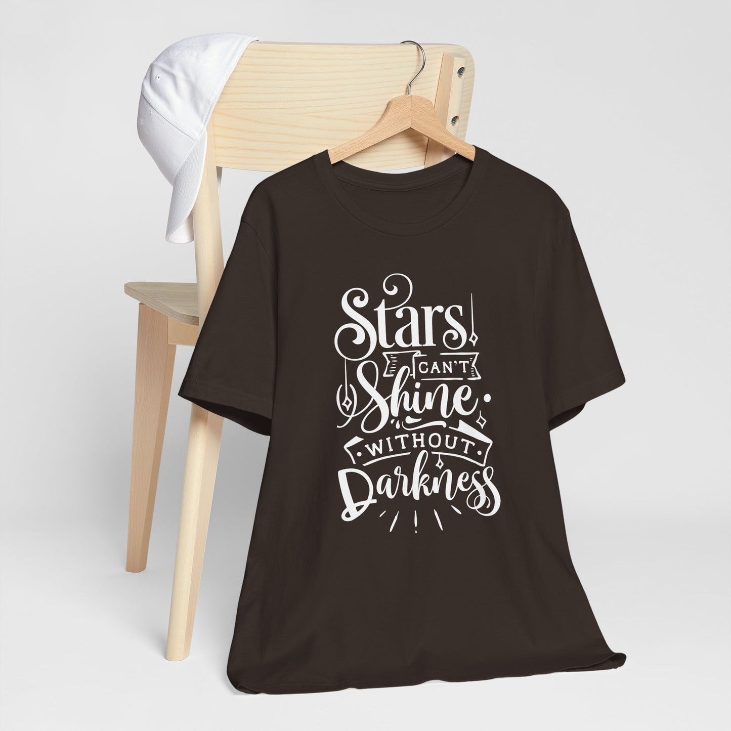Stars Can't Shine Without Darkness Unisex Jersey Short Sleeve Tee