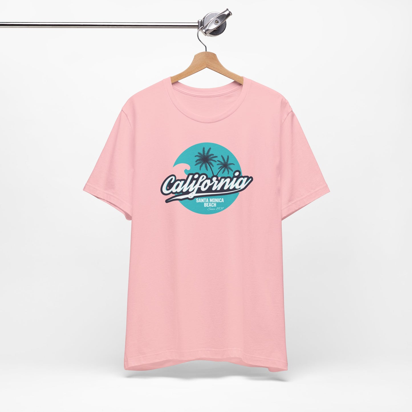 California Santa Monica Beach Unisex Jersey Short Sleeve Tee