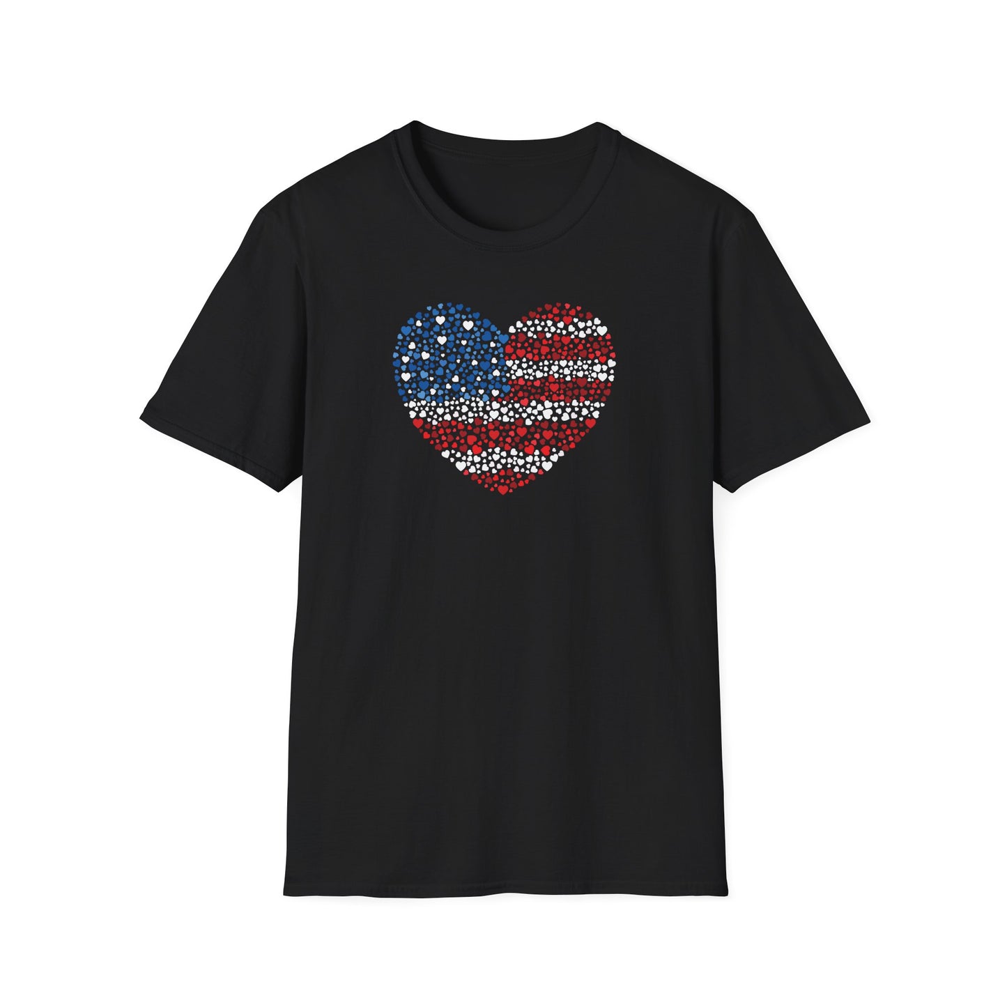 Patriotic Heartbeat Unisex Softstyle T-Shirt