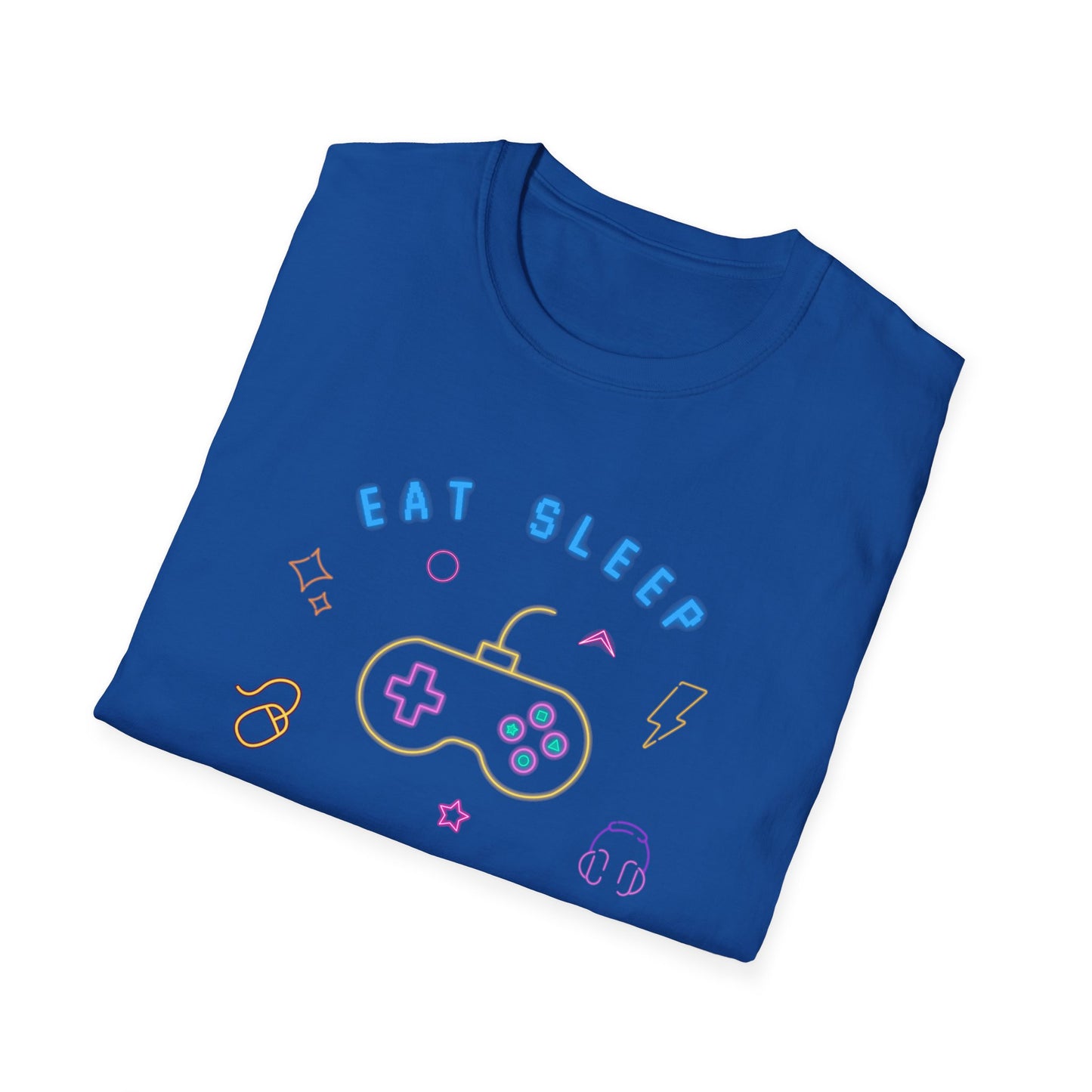 Eat Sleep Game Repeat Unisex Softstyle T-Shirt