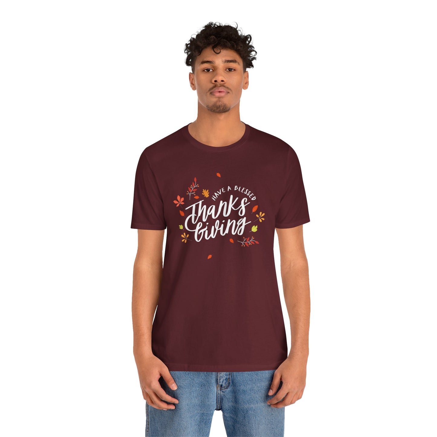 Have A Blessed Thanksgiving Unisex Jersey Short Sleeve Tee