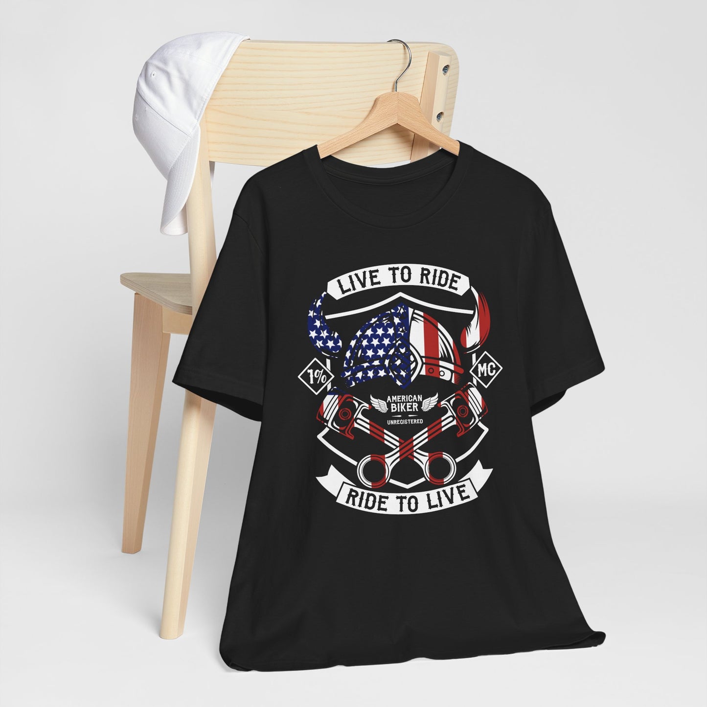 Live To Ride Ride To Live 1% MC Unisex Jersey Short Sleeve Tee