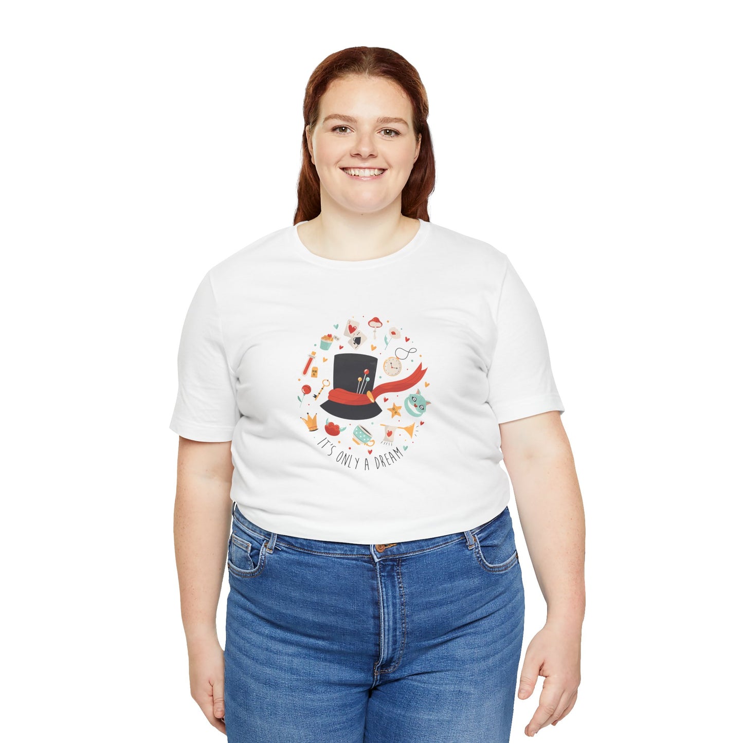 It's Only A Dream Alice In Wonderland Inspired Unisex Jersey Short Sleeve Tee