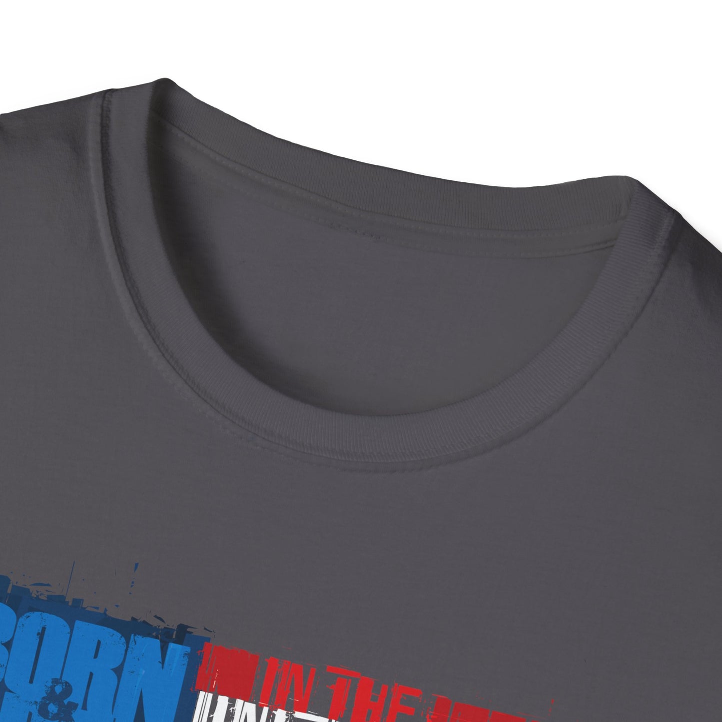 Born & Bred In The USA Unisex Softstyle T-Shirt