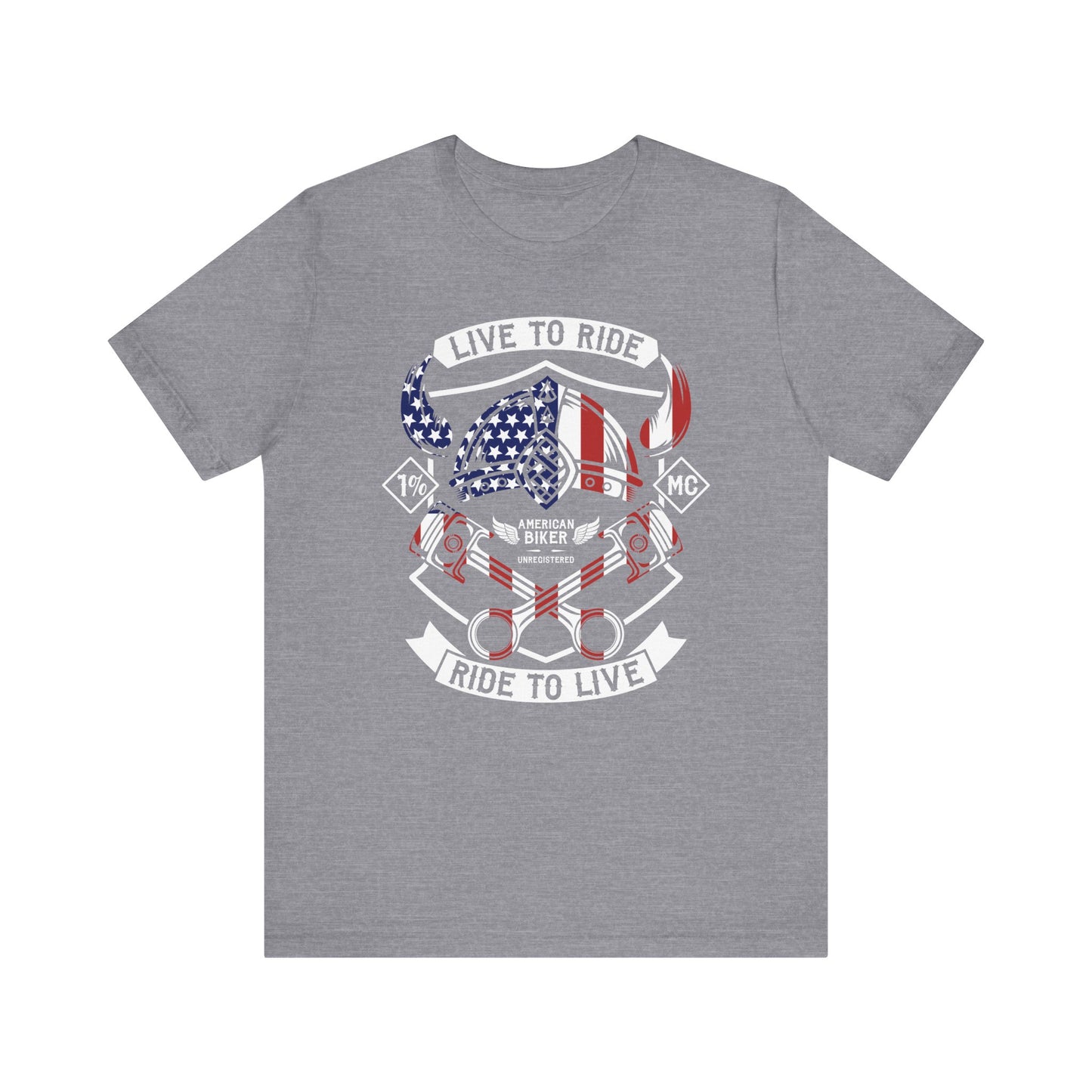 Live To Ride Ride To Live 1% MC Unisex Jersey Short Sleeve Tee