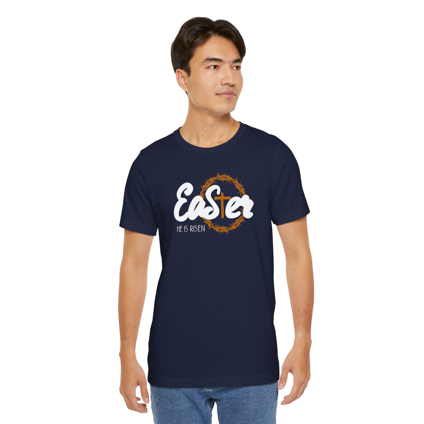 Easter He Is Risen Unisex Jersey Short Sleeve Tee