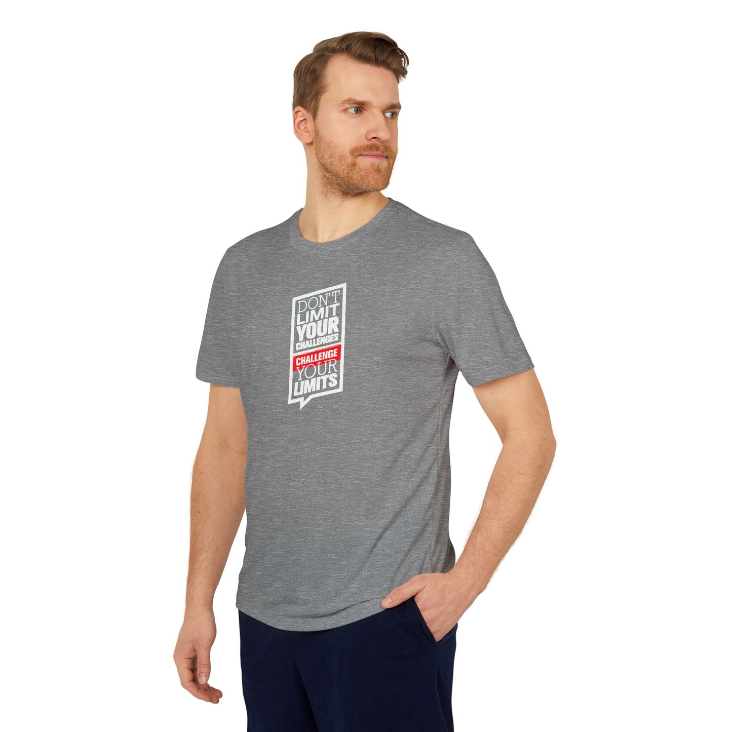 Don't Limit Your Challenges Challenge Your Limits Adidas Unisex Believe Sport T-Shirt