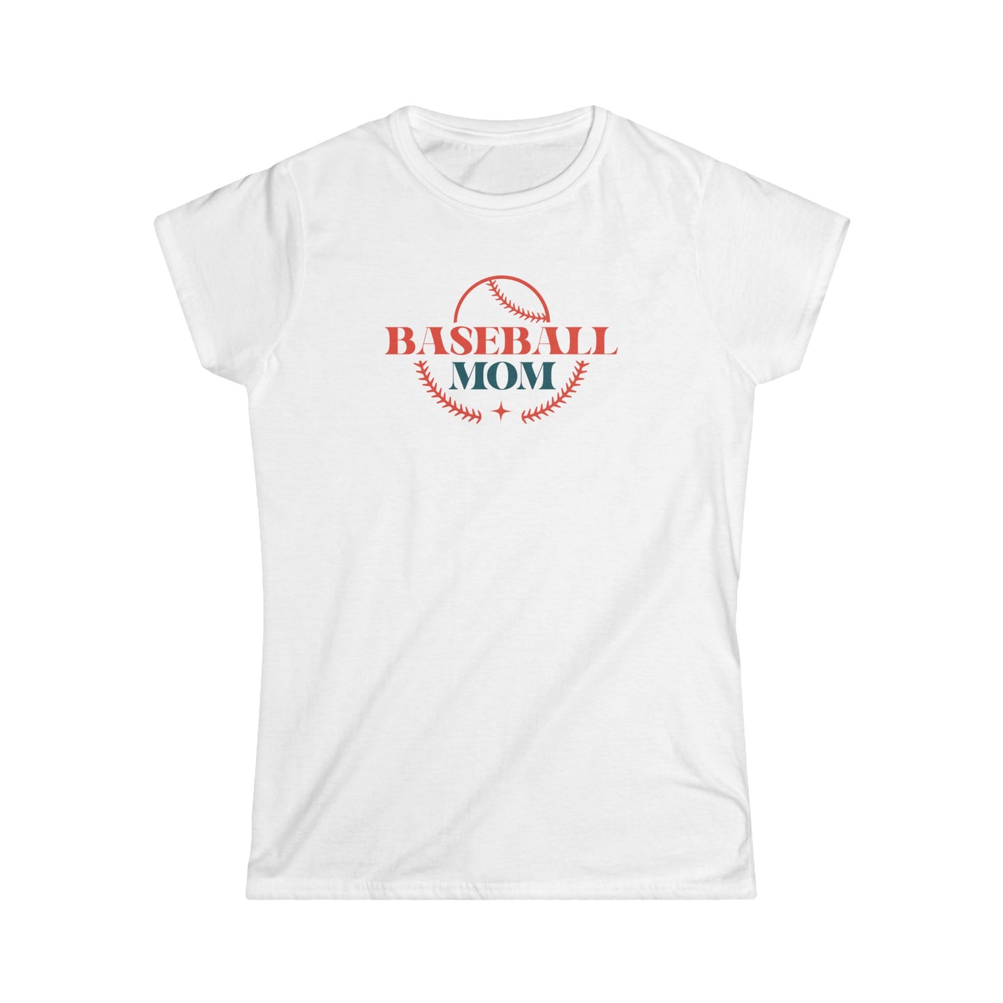 Baseball Mom Women's Softstyle Tee