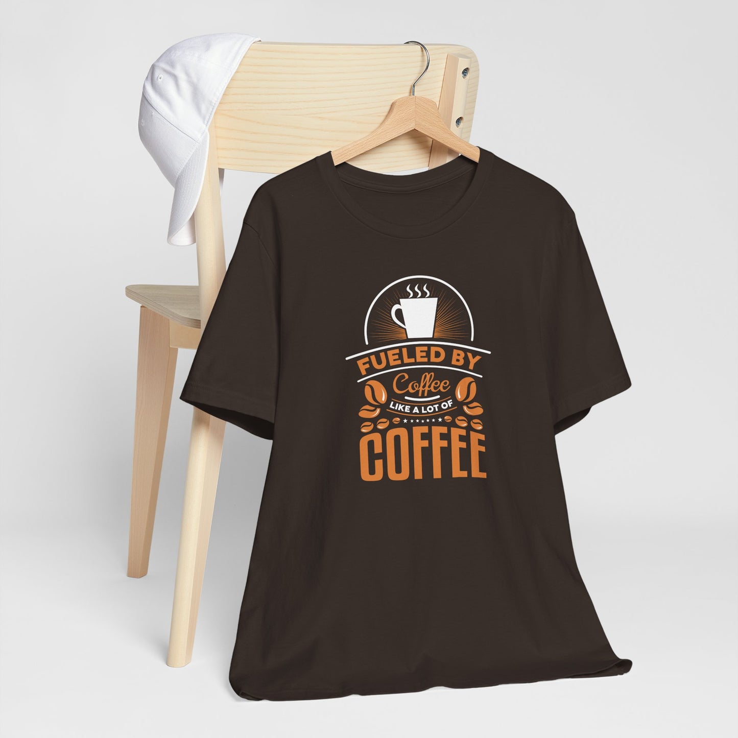 Fueled By Coffee Like A Lot Of Coffee Unisex Jersey Short Sleeve Tee
