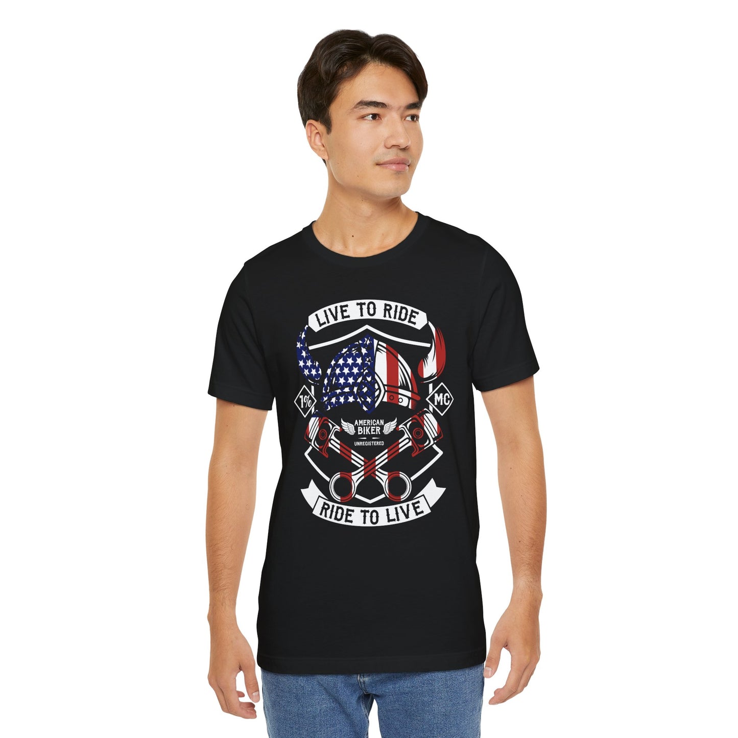 Live To Ride Ride To Live 1% MC Unisex Jersey Short Sleeve Tee