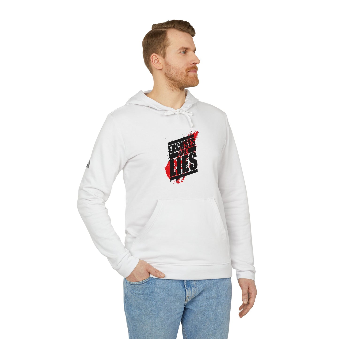Excuses Are Lies Adidas Unisex Cozy Fleece Hoodie