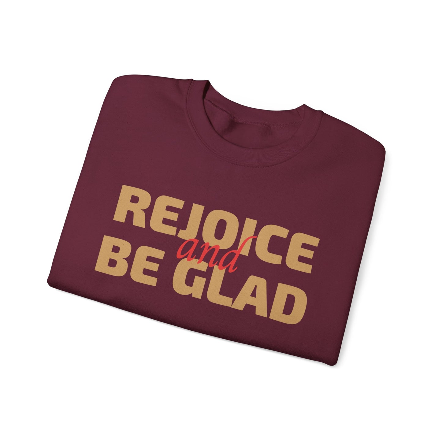 Unisex Heavy Blend Crewneck Sweatshirt Rejoice and Be Glad πβ¨
