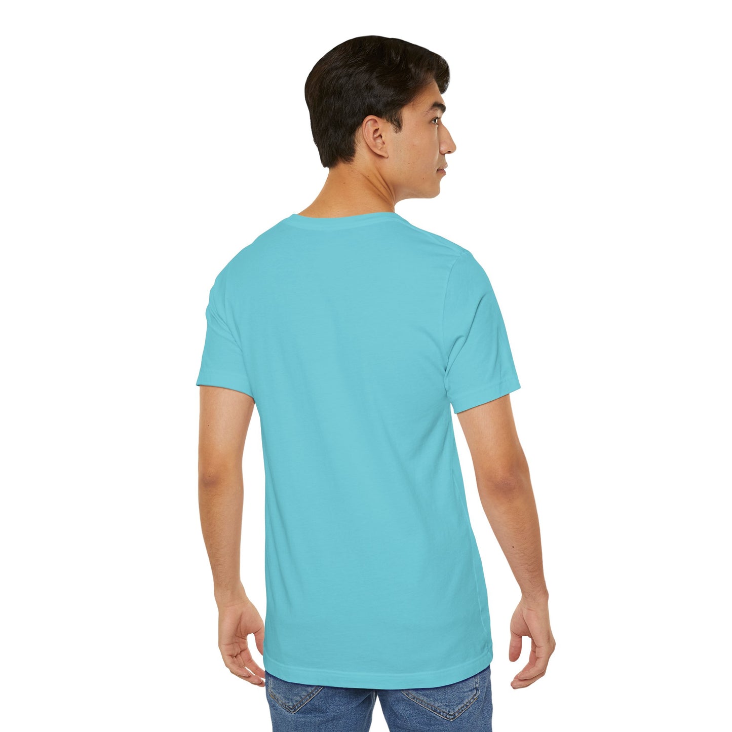 Christ is Risen Heart Shaped Yellow Print Unisex Jersey Short Sleeve Tee