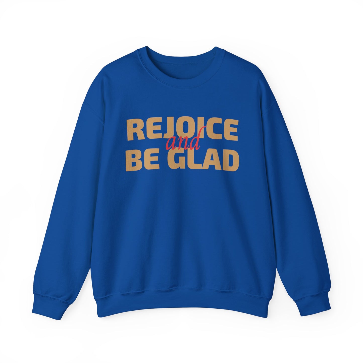 Unisex Heavy Blend Crewneck Sweatshirt Rejoice and Be Glad πβ¨