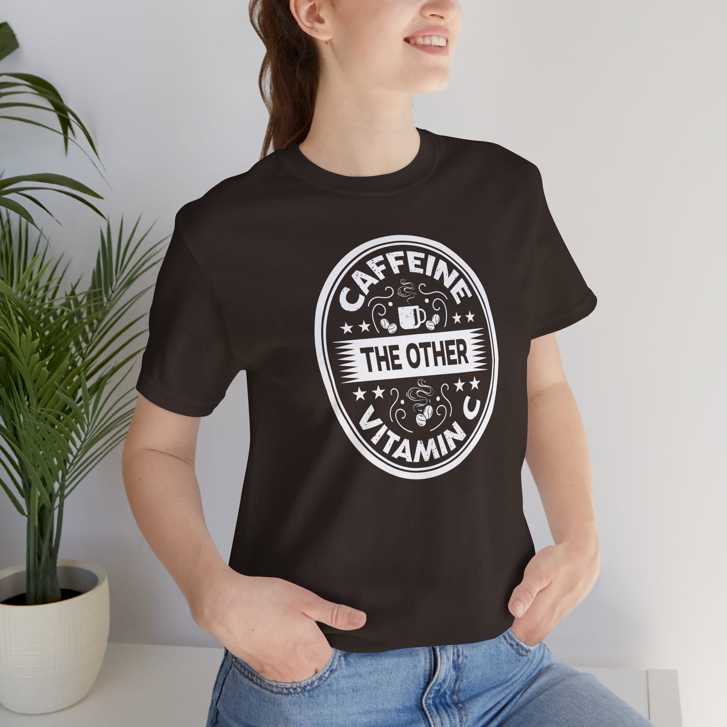 Caffeine The Other Vitamin C Unisex Jersey Short Sleeve Tee